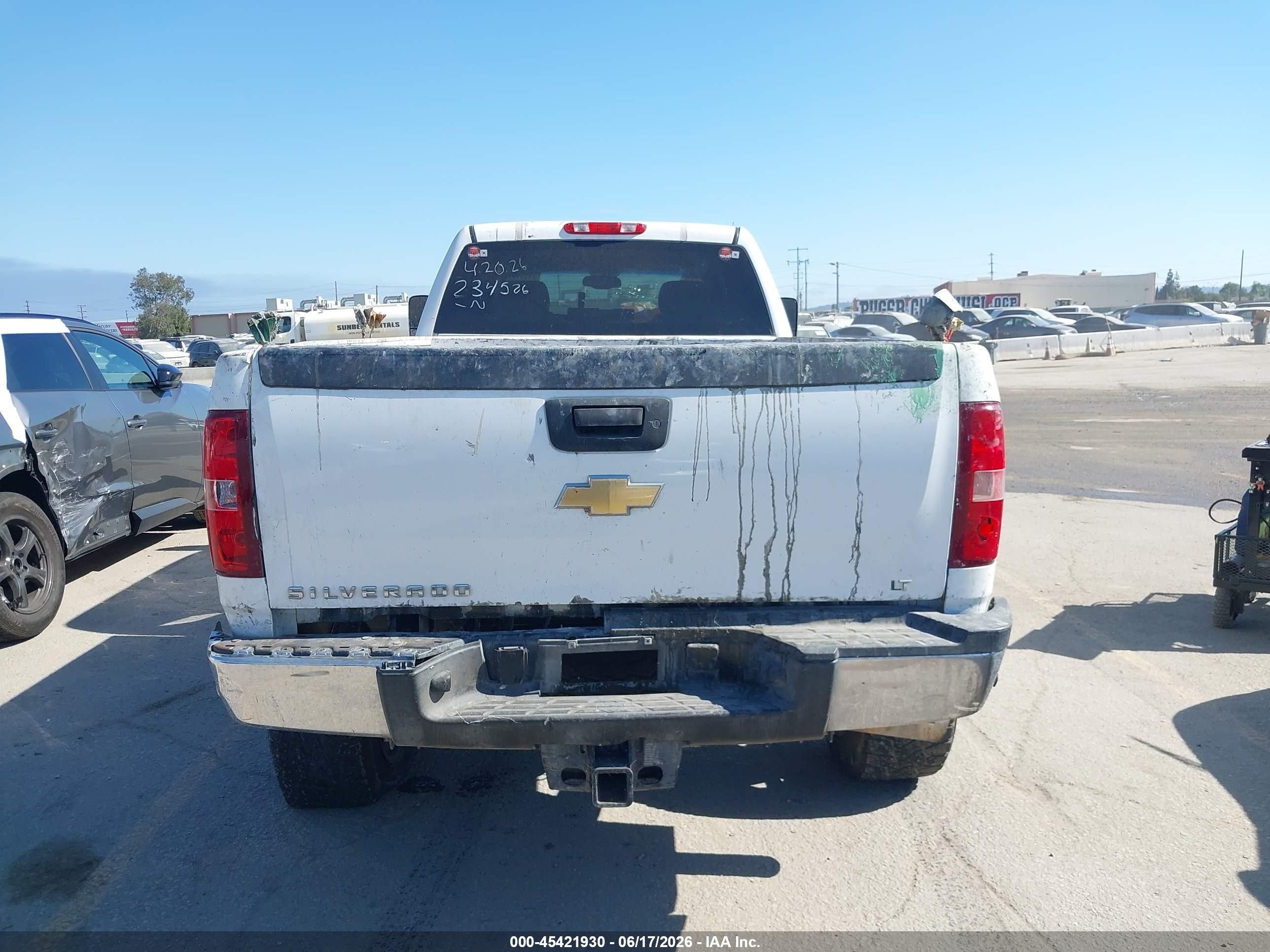 2011 Chevrolet Silverado 2500hd Lt White vin: 1GC1KXCG0BF234526