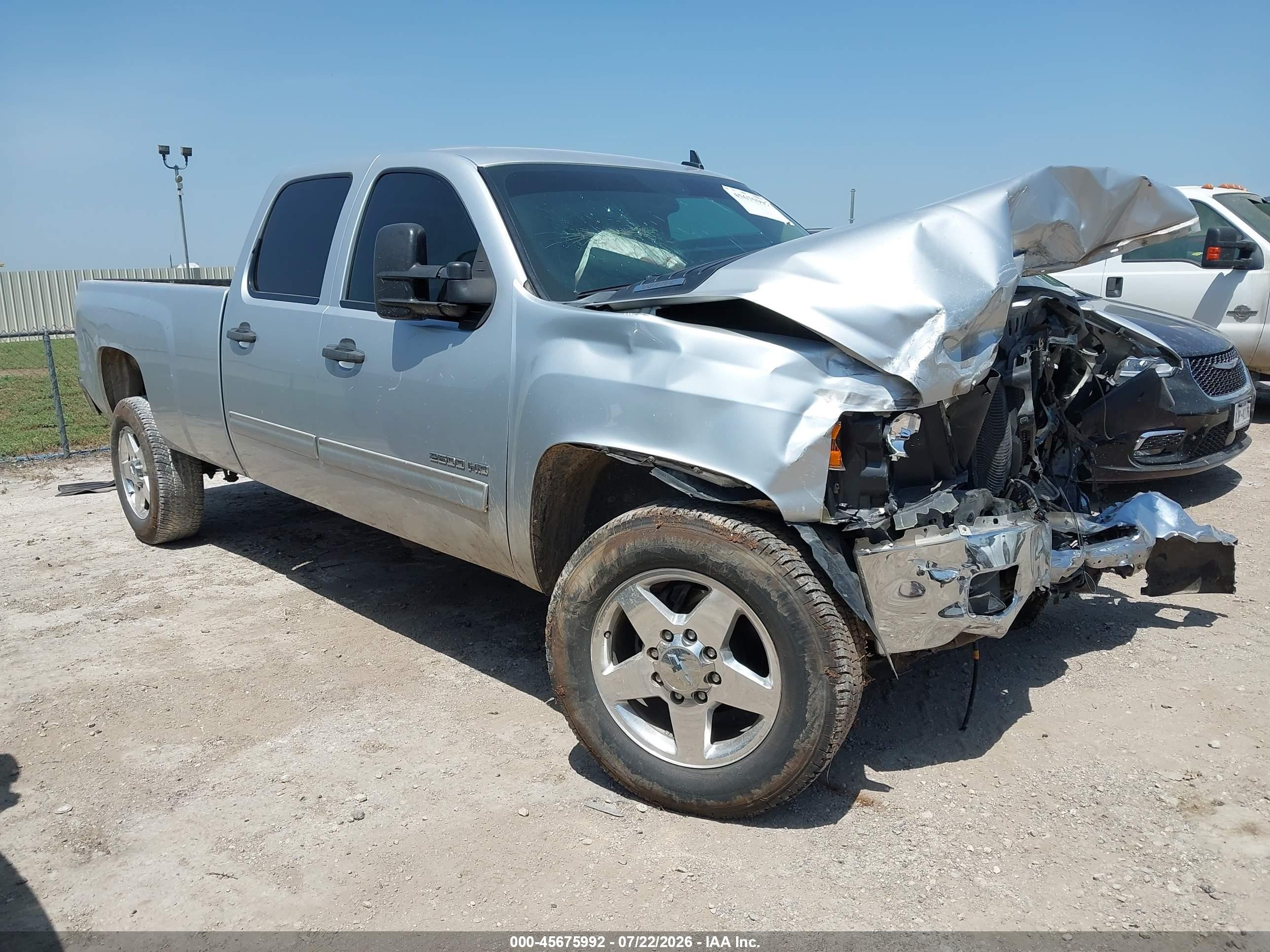 2012 Chevrolet Silverado 2500hd Lt Silver vin: 1GC1KXCG0CF114257