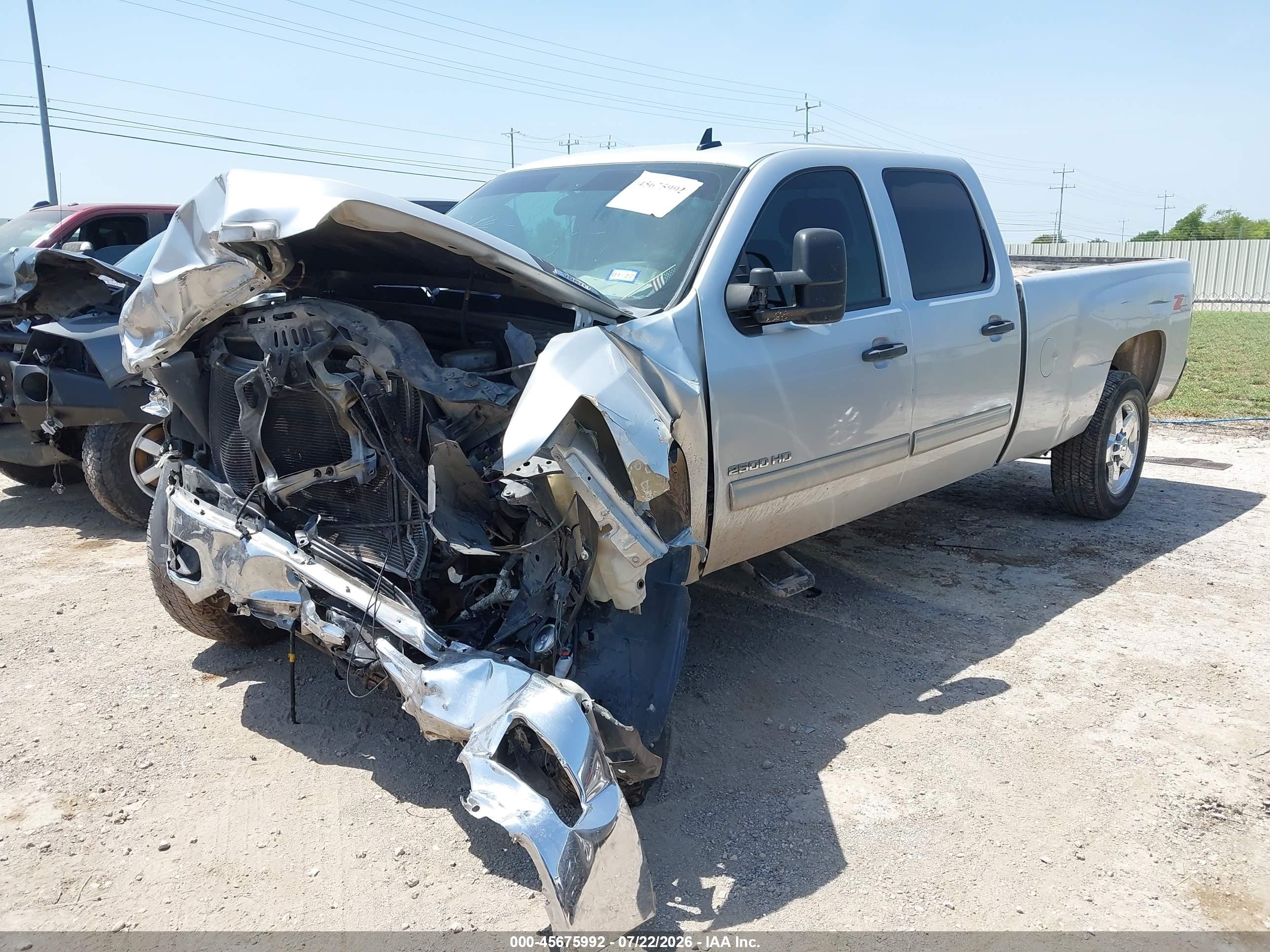 2012 Chevrolet Silverado 2500hd Lt Silver vin: 1GC1KXCG0CF114257
