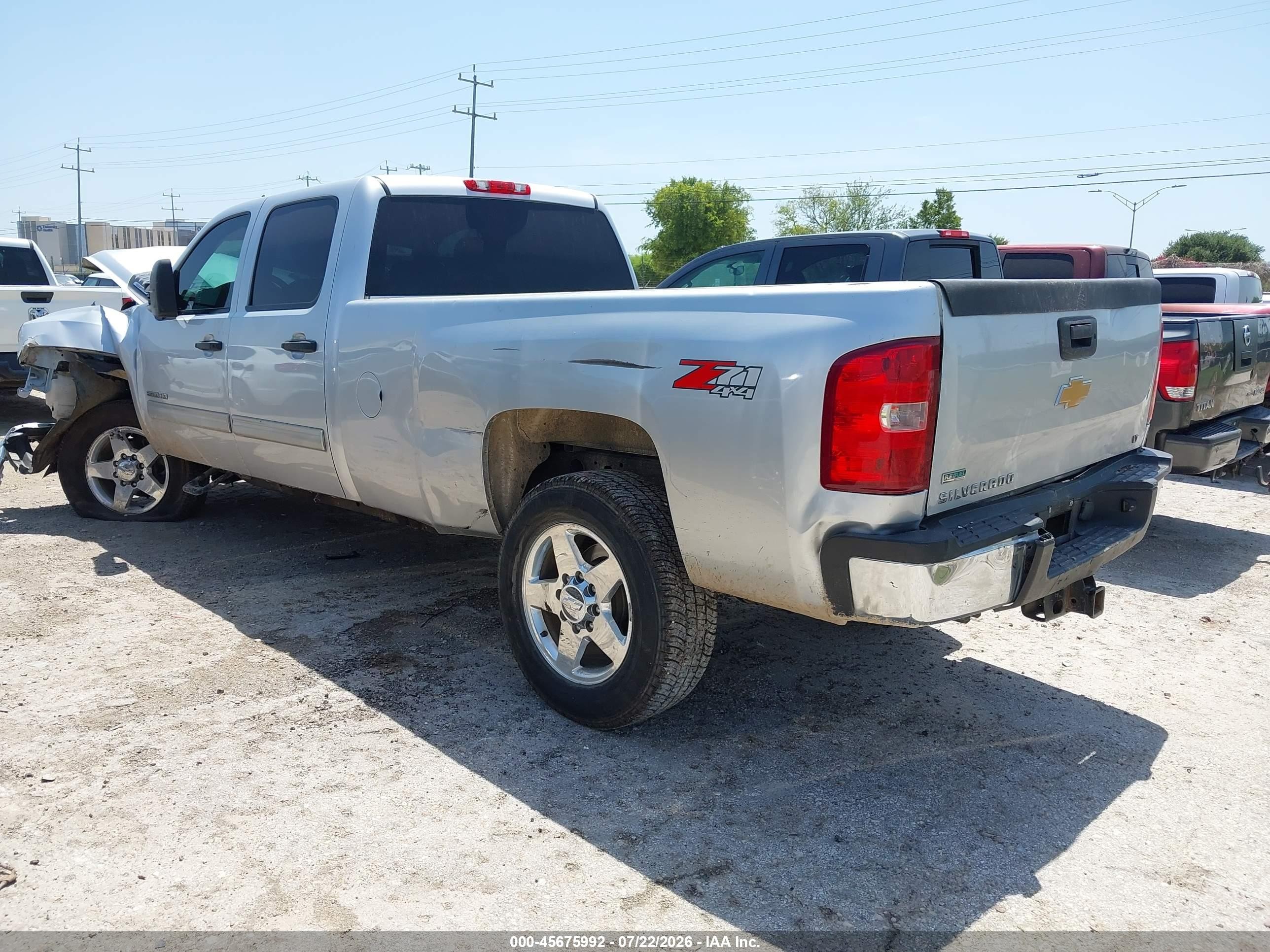 2012 Chevrolet Silverado 2500hd Lt Silver vin: 1GC1KXCG0CF114257
