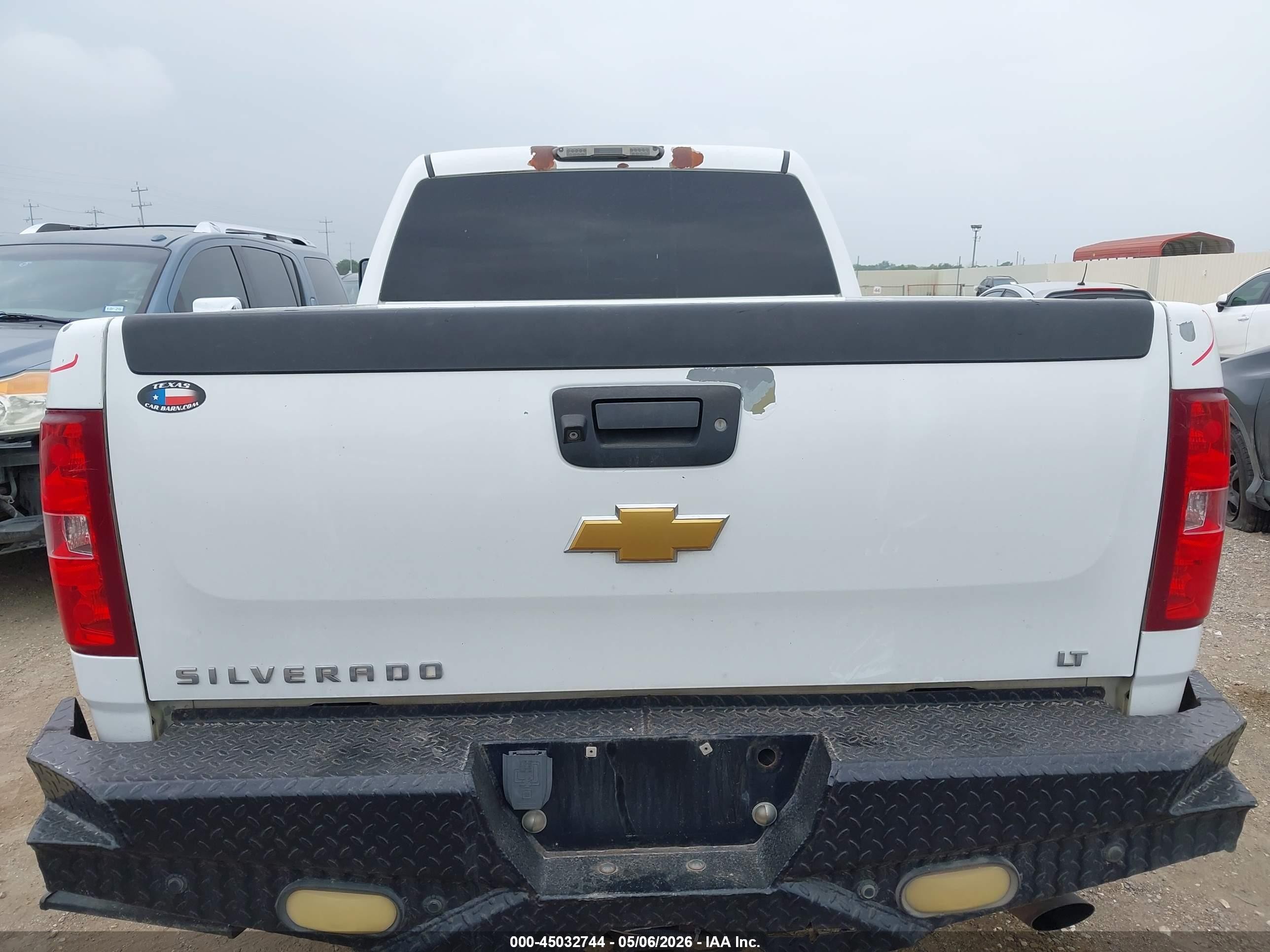 2013 Chevrolet Silverado 2500hd Lt White vin: 1GC1KXCG0DF113840