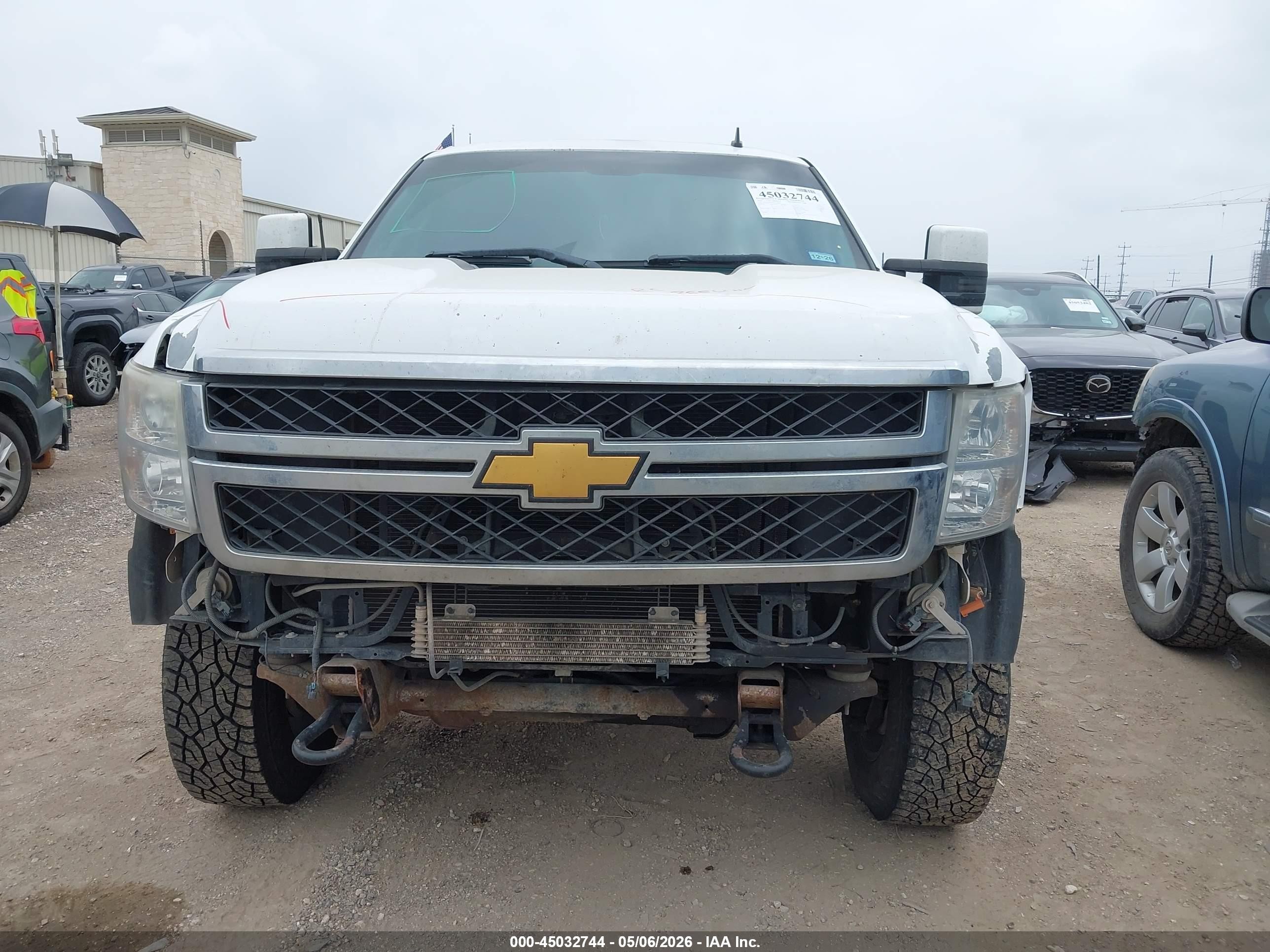 2013 Chevrolet Silverado 2500hd Lt White vin: 1GC1KXCG0DF113840