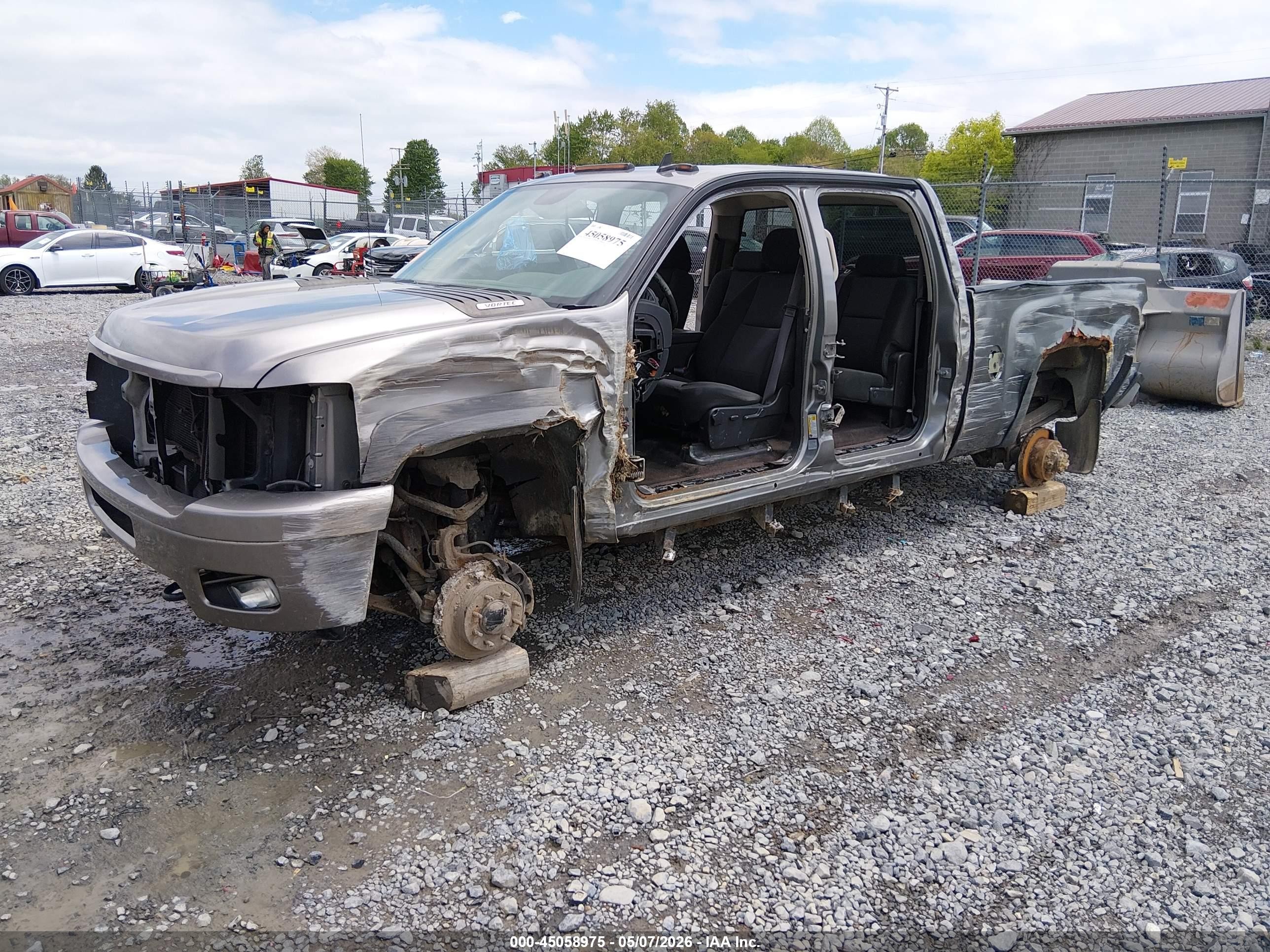 2014 Chevrolet Silverado 2500hd Lt Gray vin: 1GC1KXCG2EF121861