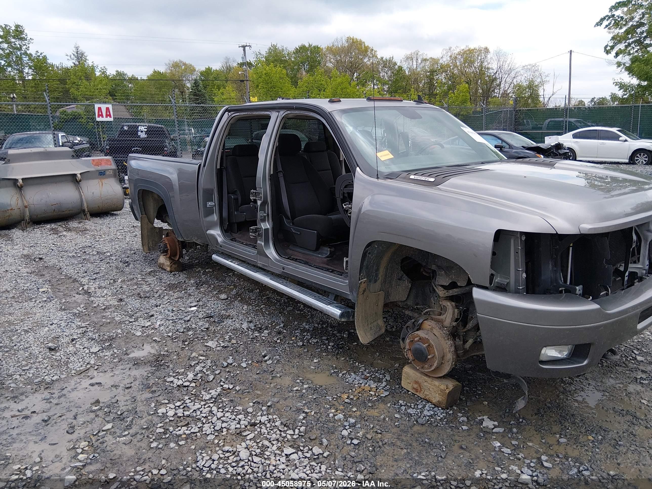 2014 Chevrolet Silverado 2500hd Lt Gray vin: 1GC1KXCG2EF121861