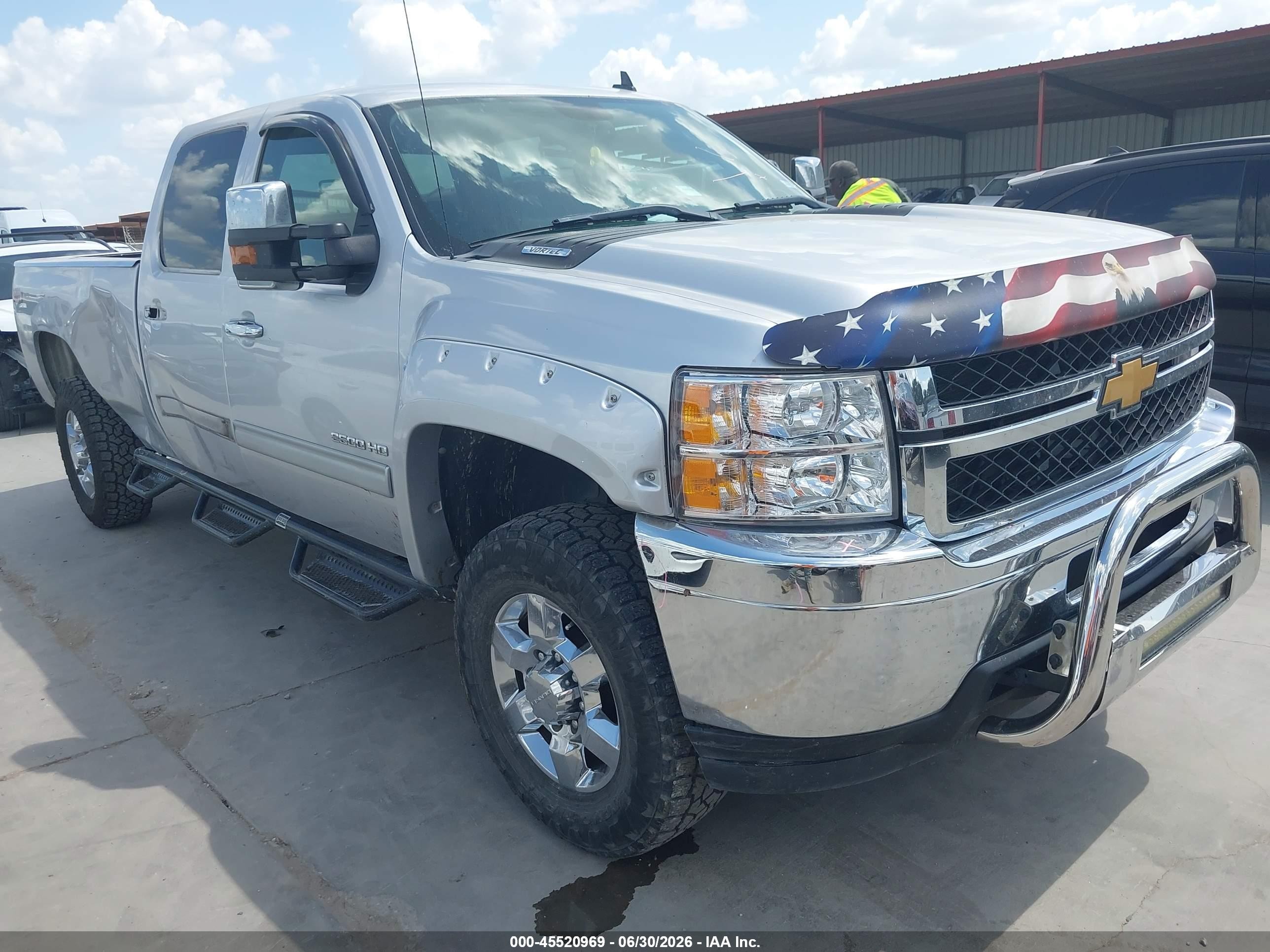 2012 Chevrolet Silverado 2500hd Lt Silver vin: 1GC1KXCG3CF118612