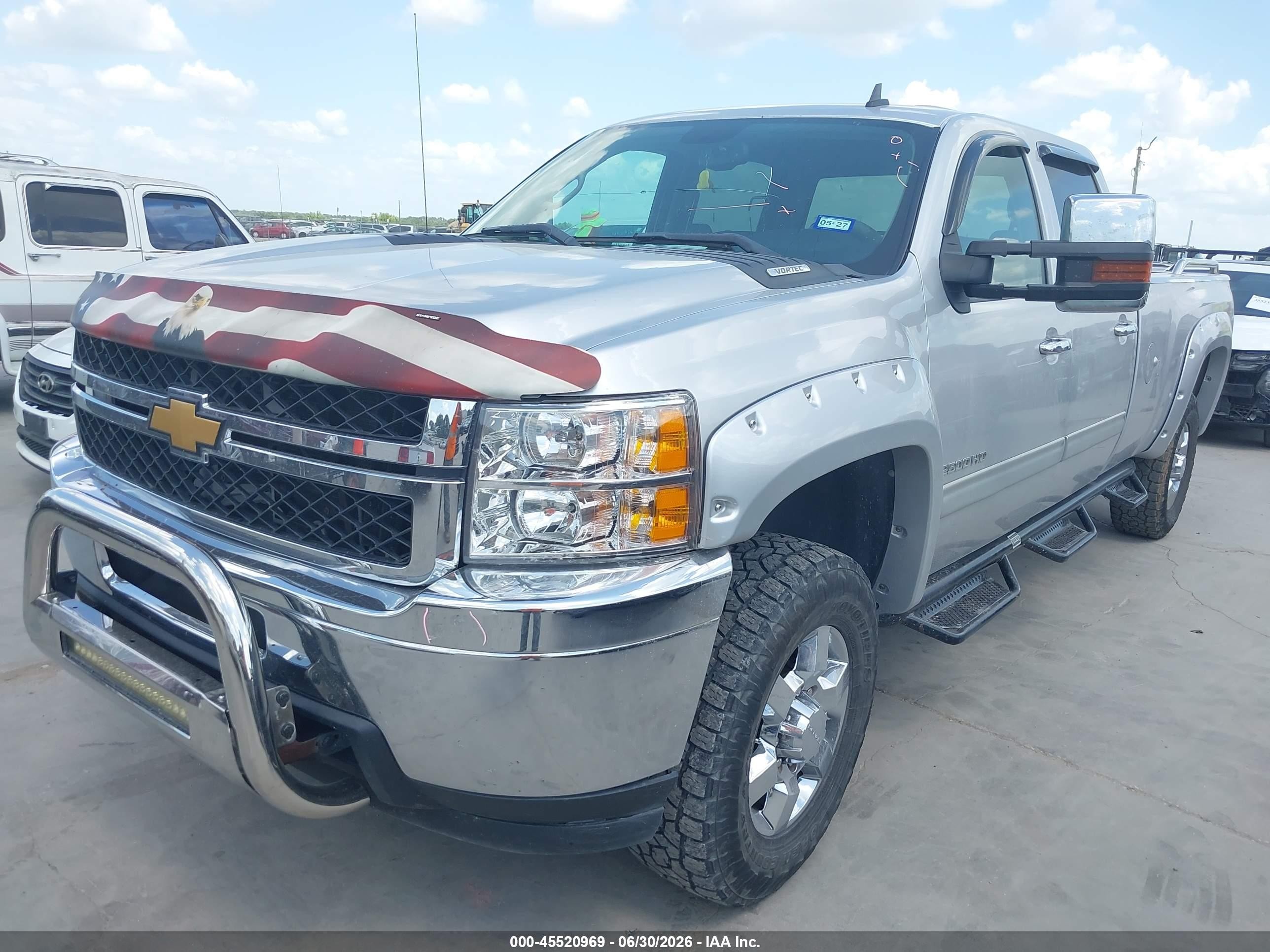 2012 Chevrolet Silverado 2500hd Lt Silver vin: 1GC1KXCG3CF118612