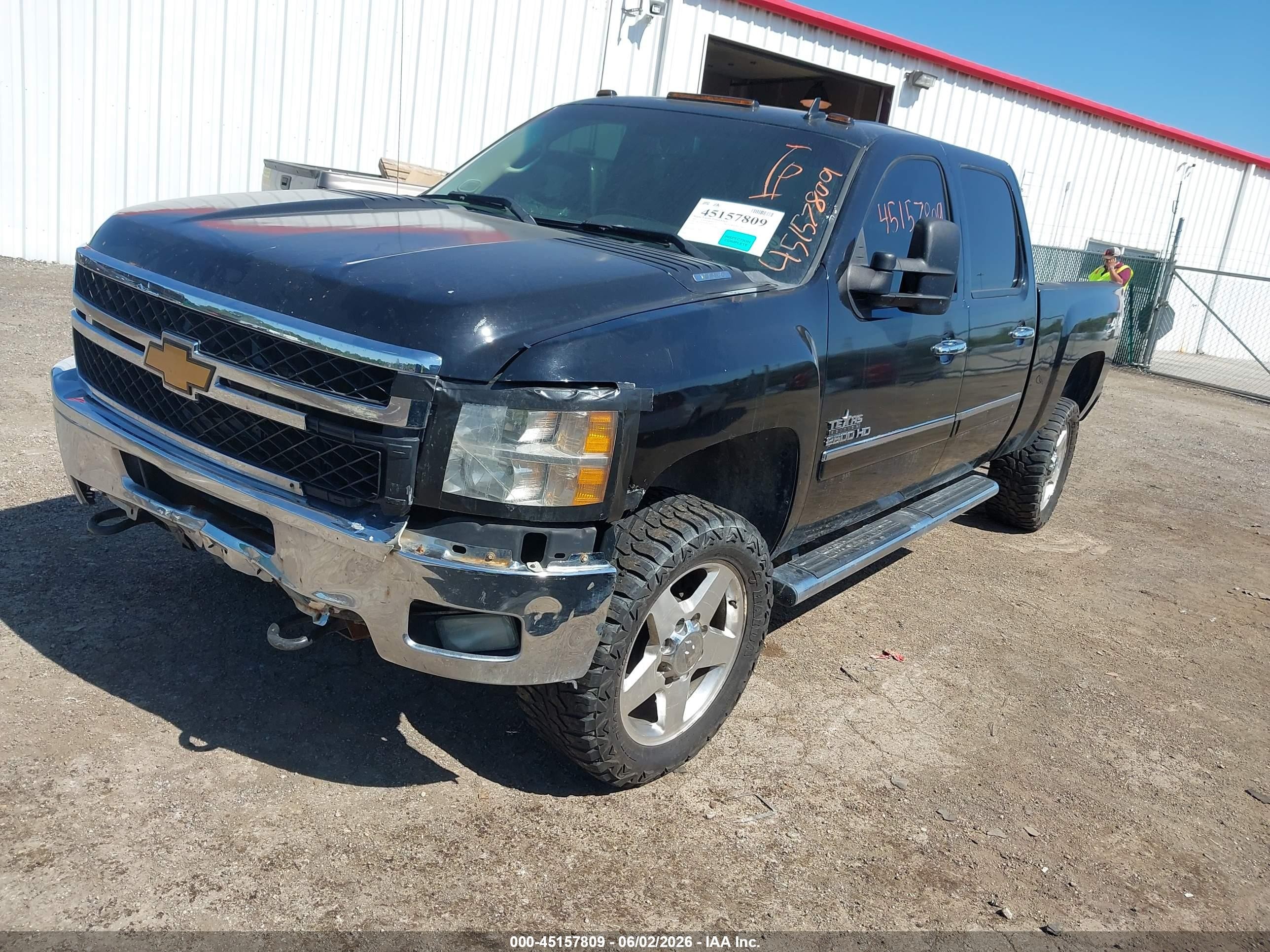 2013 Chevrolet Silverado 2500hd Lt Black vin: 1GC1KXCG3DF186927