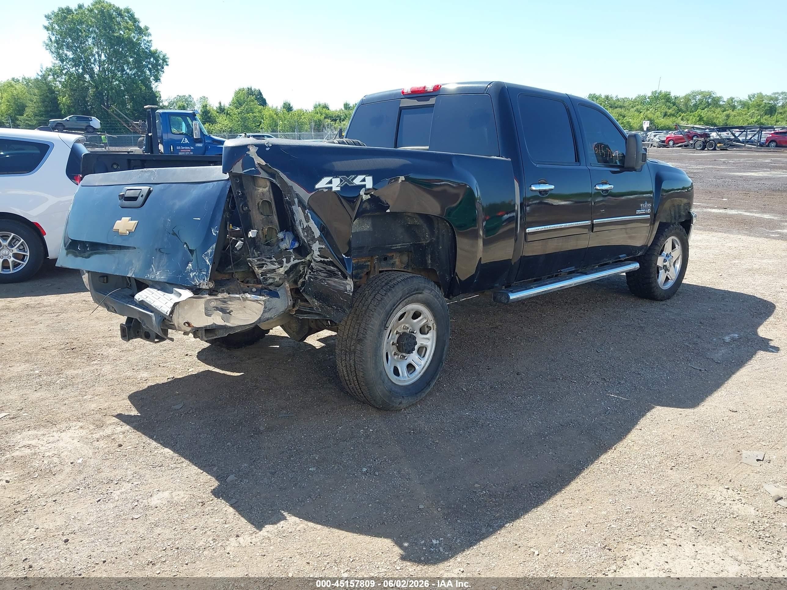 2013 Chevrolet Silverado 2500hd Lt Black vin: 1GC1KXCG3DF186927