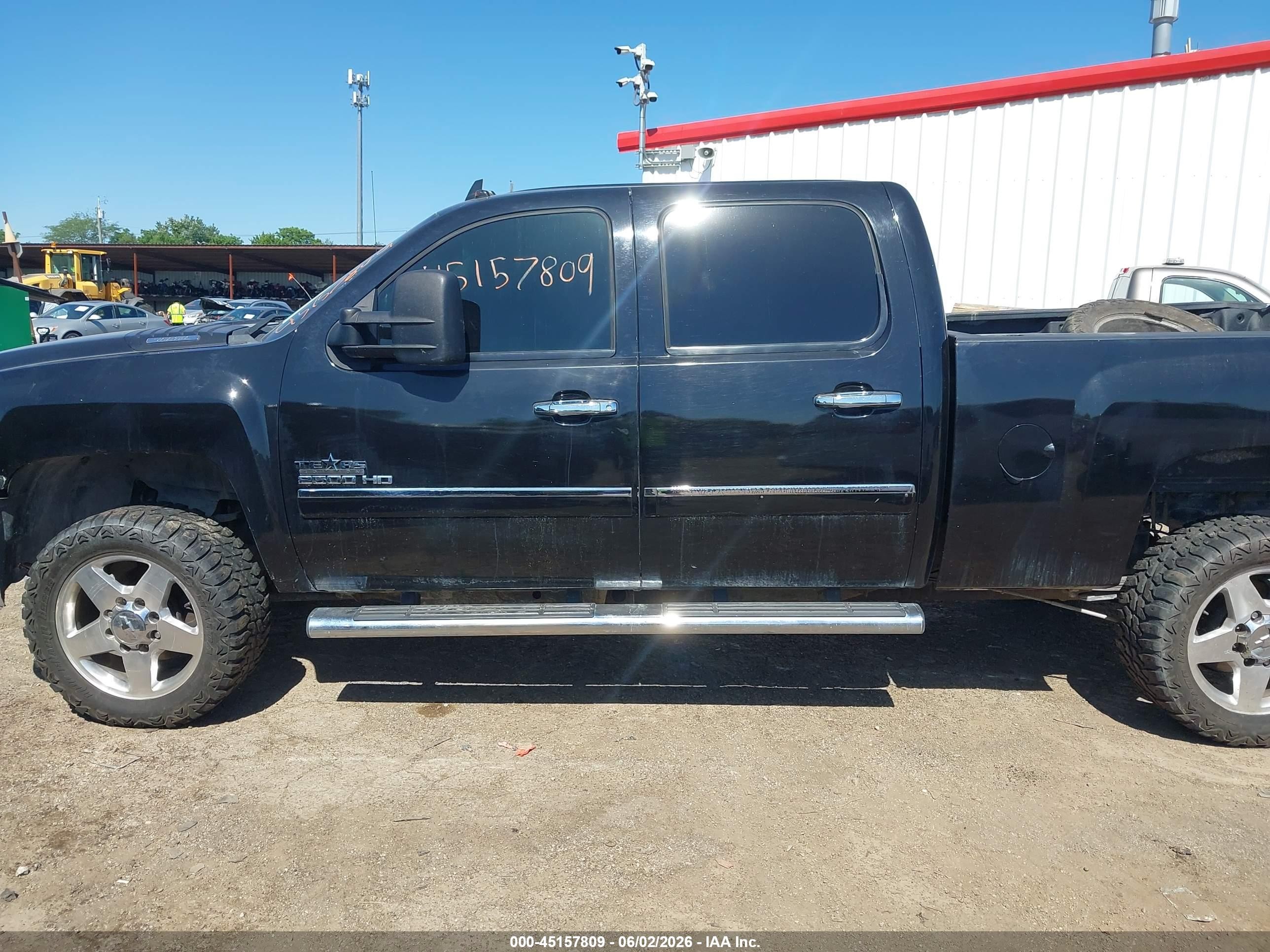 2013 Chevrolet Silverado 2500hd Lt Black vin: 1GC1KXCG3DF186927