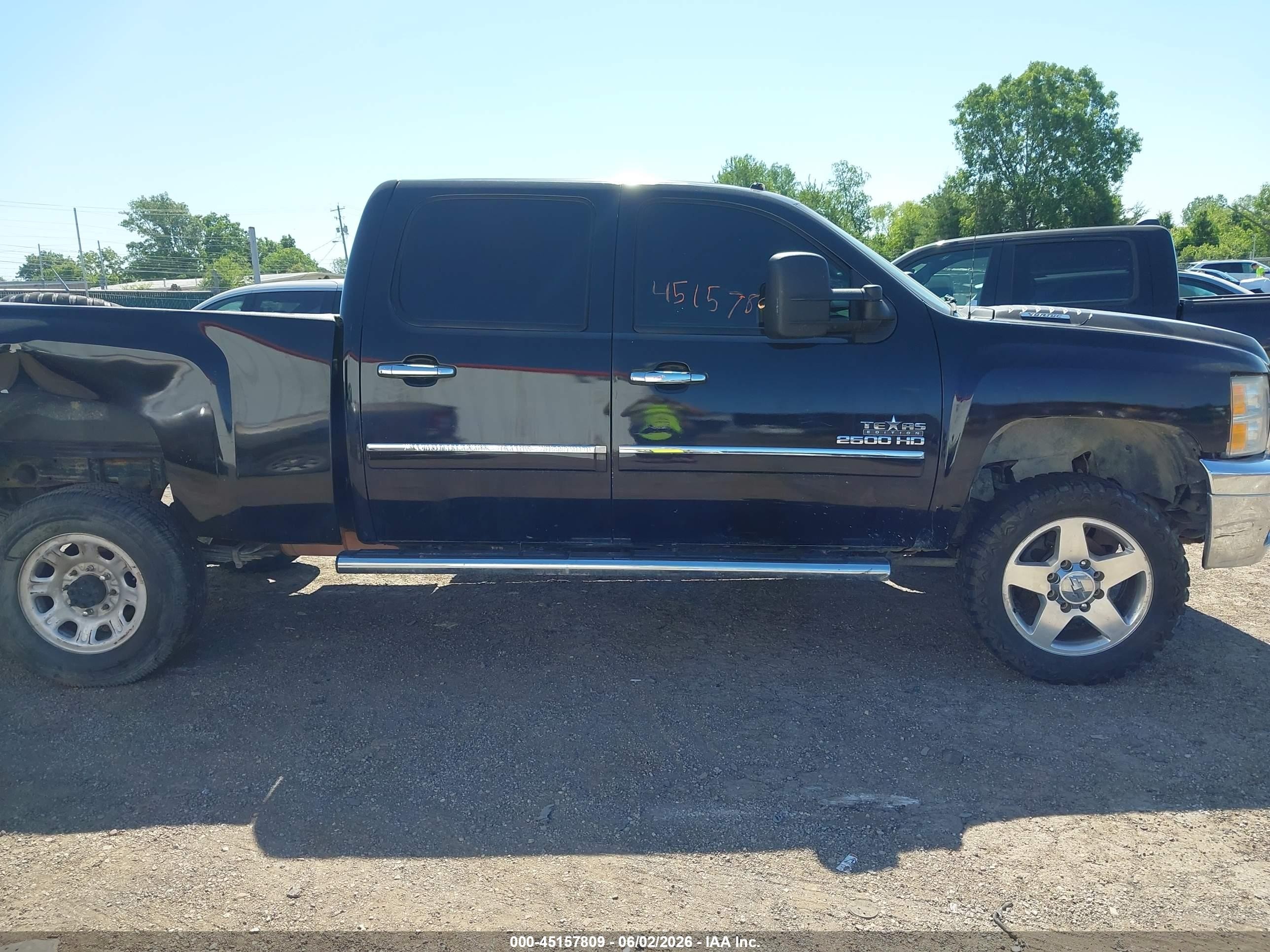 2013 Chevrolet Silverado 2500hd Lt Black vin: 1GC1KXCG3DF186927