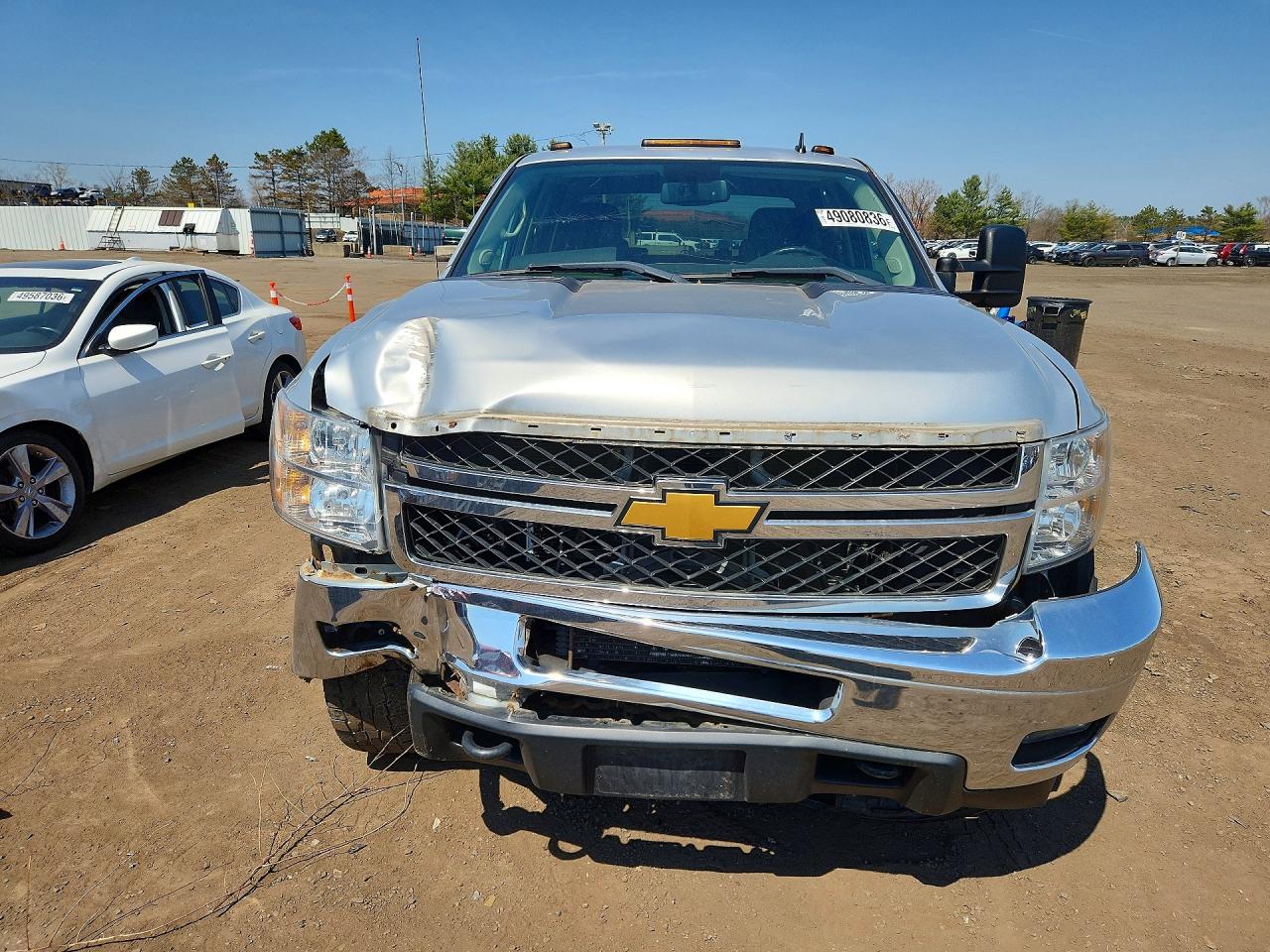 2012 Chevrolet Silverado K2500 Heavy Duty Lt Silver vin: 1GC1KXCG4CF221277