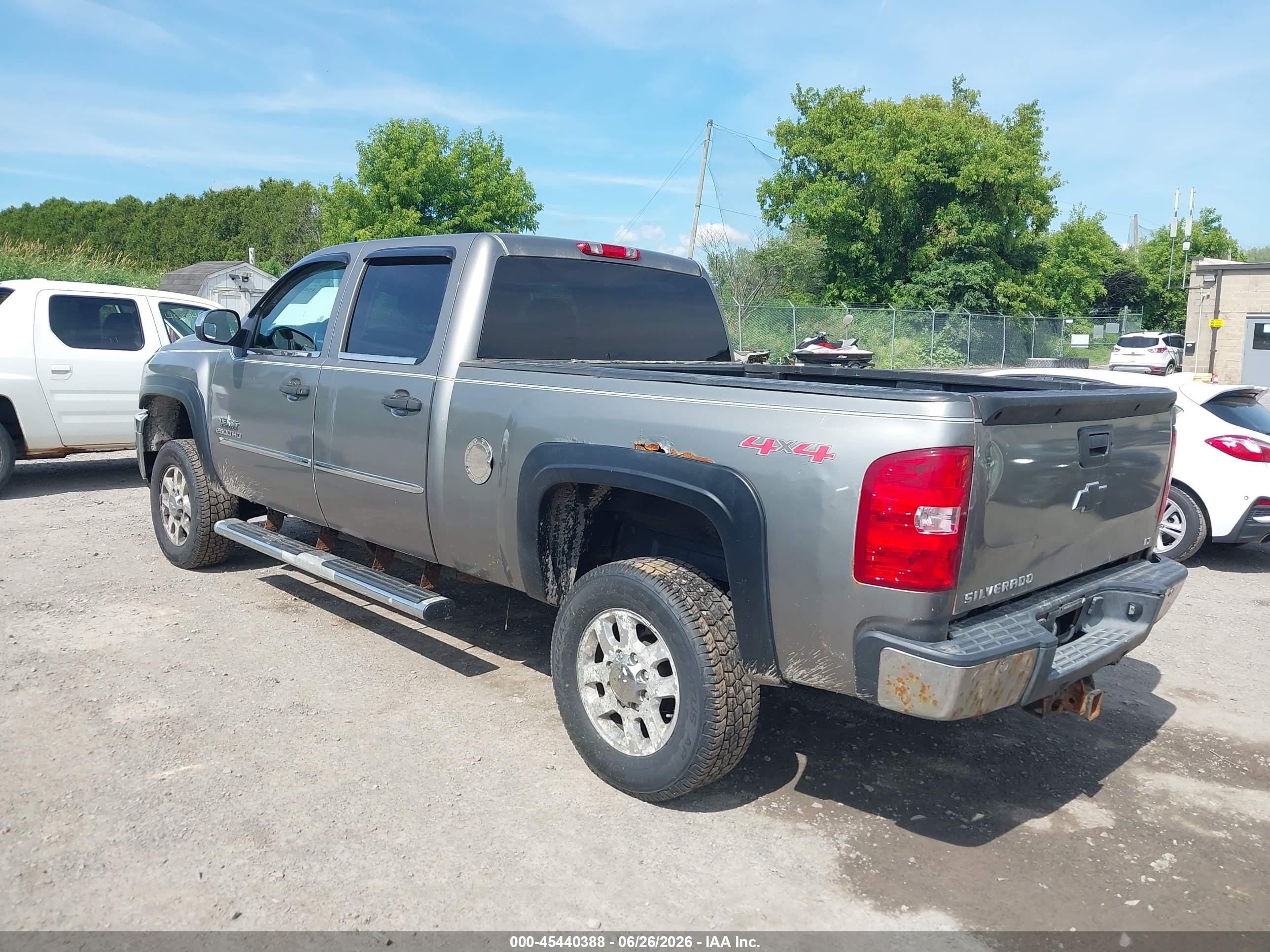 2012 Chevrolet Silverado 2500hd Lt Gray vin: 1GC1KXCG5CF224625