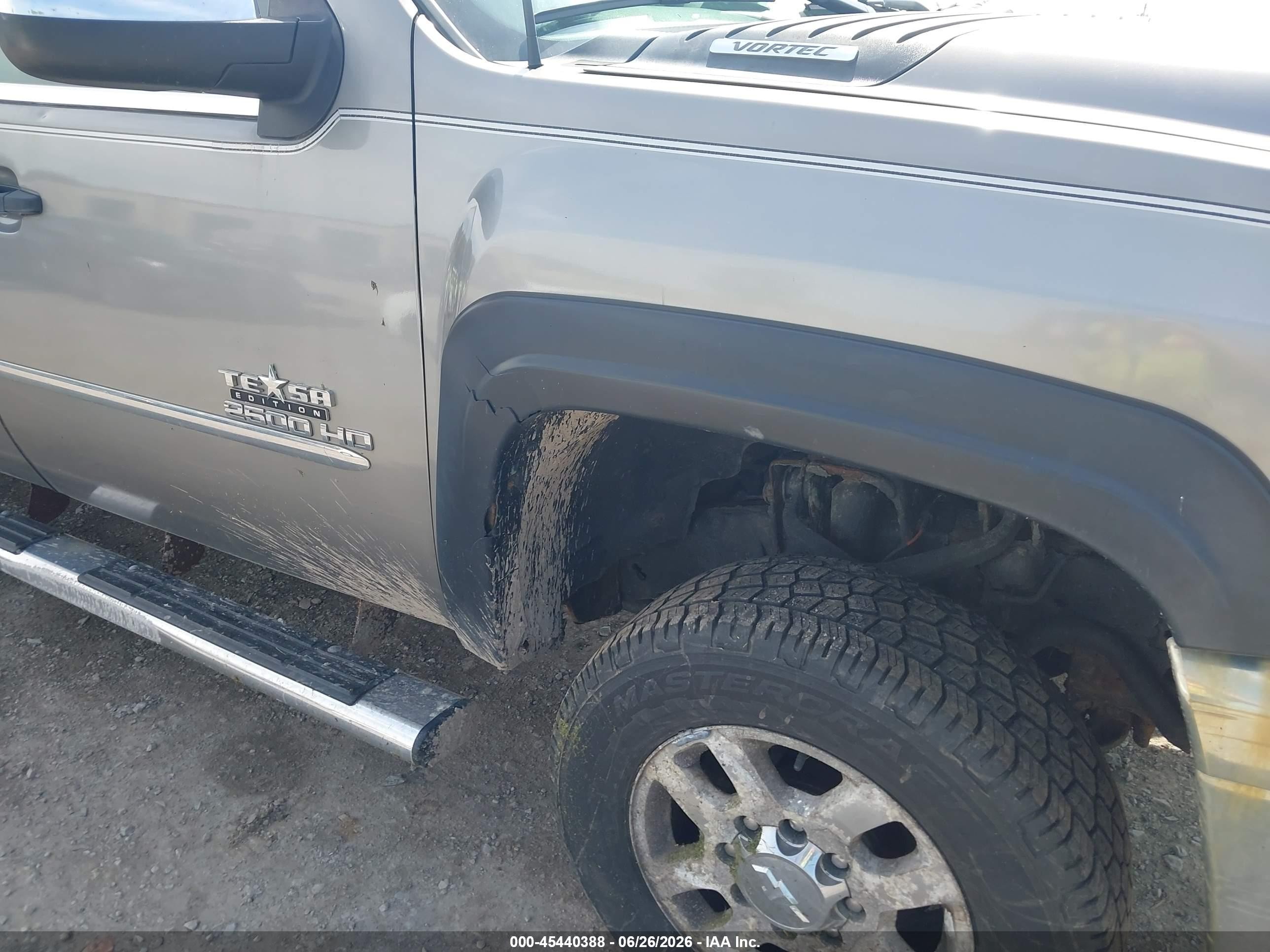 2012 Chevrolet Silverado 2500hd Lt Gray vin: 1GC1KXCG5CF224625