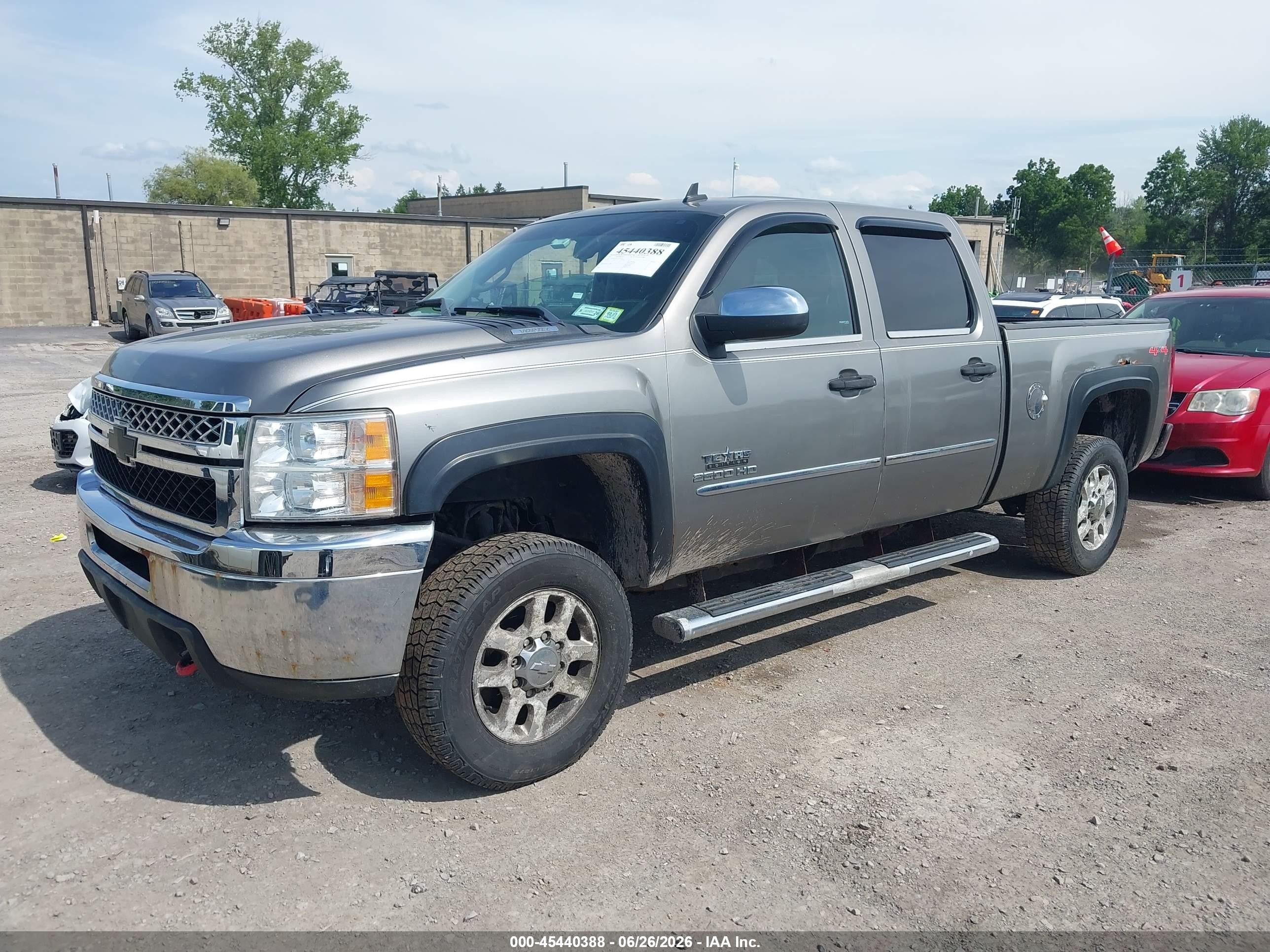 2012 Chevrolet Silverado 2500hd Lt Gray vin: 1GC1KXCG5CF224625