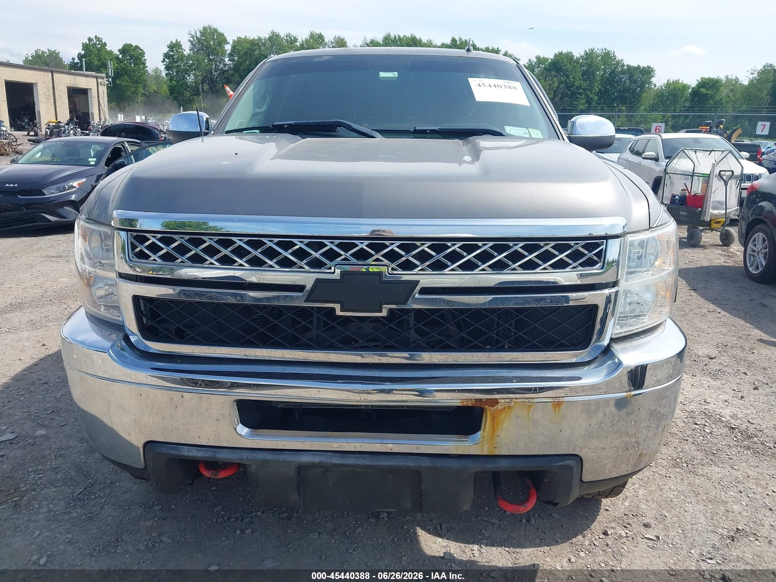 2012 Chevrolet Silverado 2500hd Lt Gray vin: 1GC1KXCG5CF224625