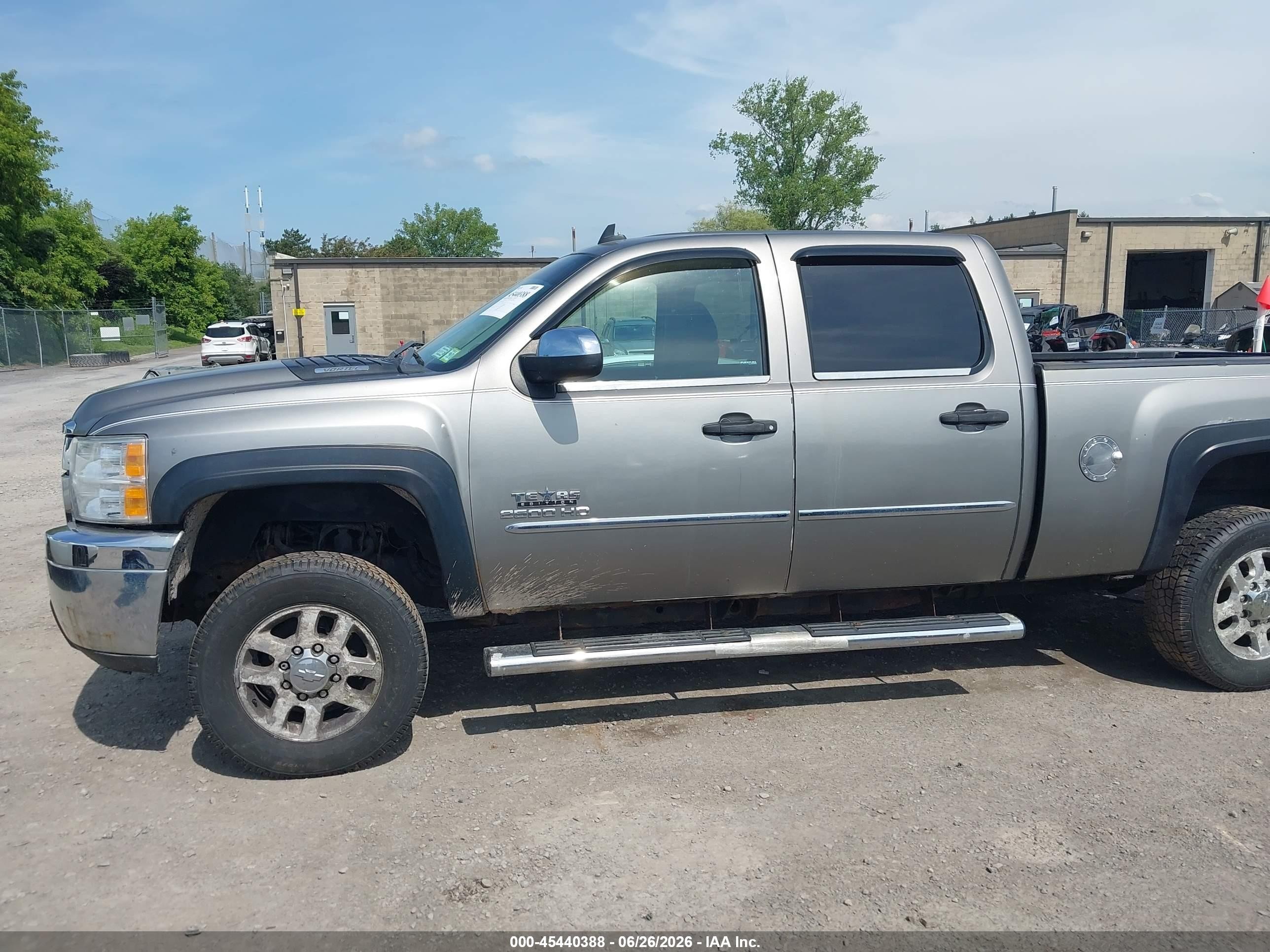 2012 Chevrolet Silverado 2500hd Lt Gray vin: 1GC1KXCG5CF224625