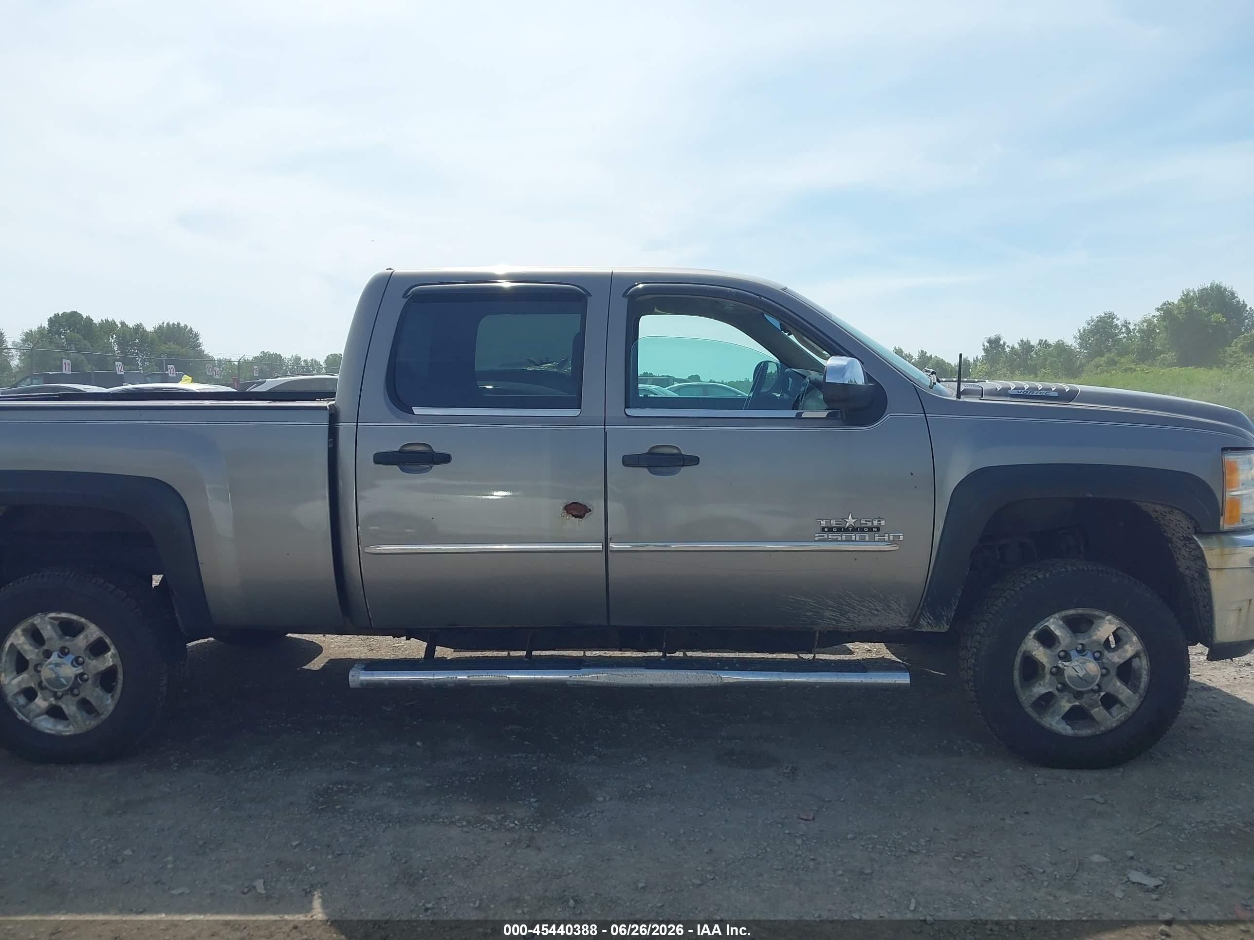 2012 Chevrolet Silverado 2500hd Lt Gray vin: 1GC1KXCG5CF224625