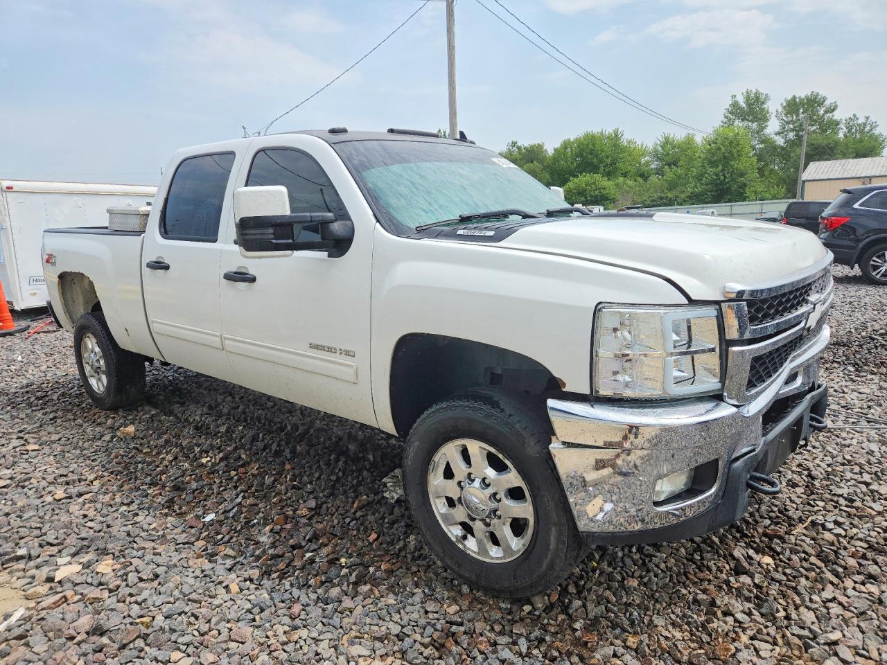 2013 Chevrolet Silverado K2500 Heavy Duty Lt White vin: 1GC1KXCG6DF235294