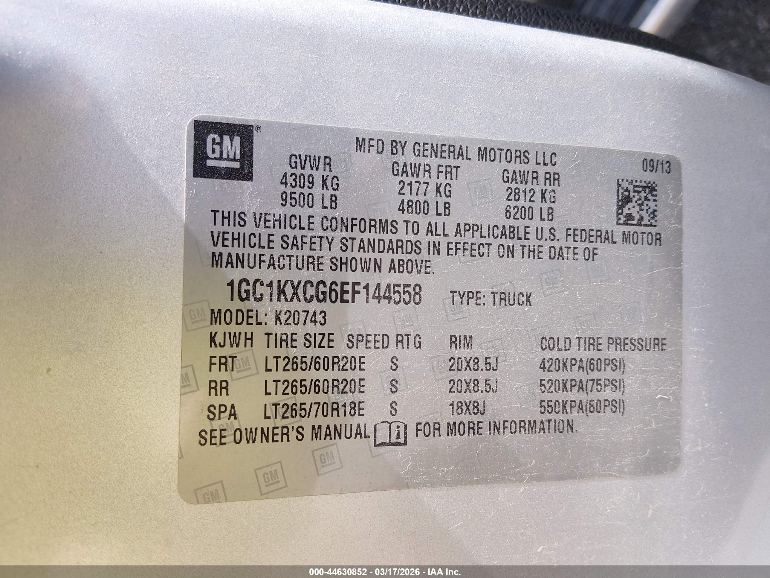 2014 Chevrolet Silverado 2500hd Lt Белый vin: 1GC1KXCG6EF144558
