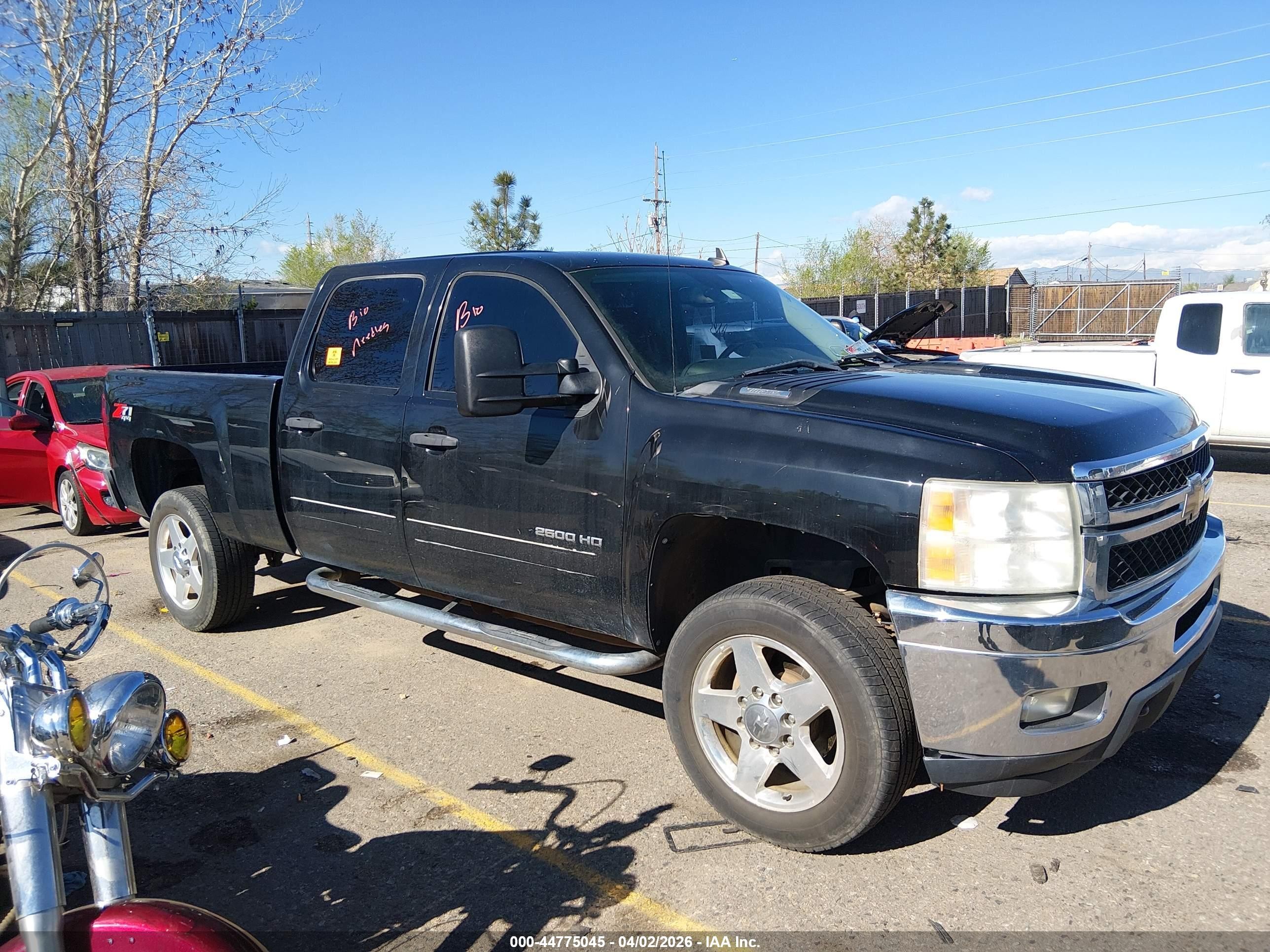 2011 Chevrolet Silverado 2500hd Lt Black vin: 1GC1KXCG7BF264400