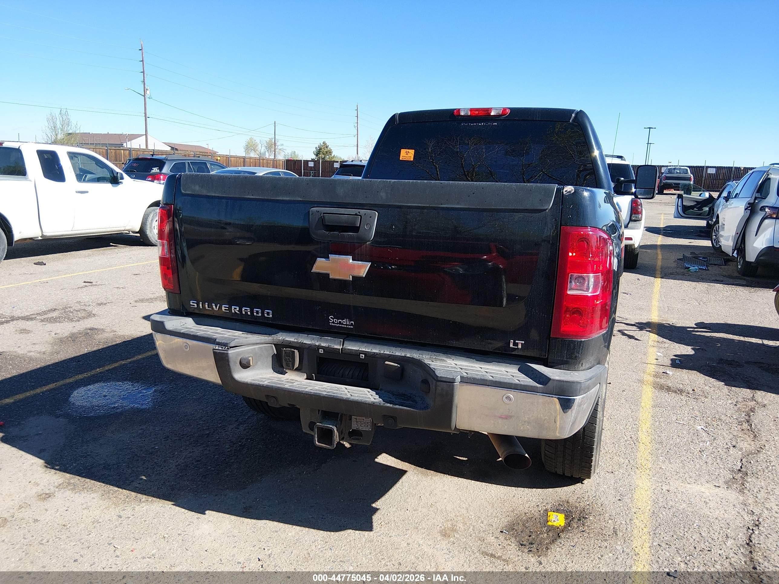 2011 Chevrolet Silverado 2500hd Lt Black vin: 1GC1KXCG7BF264400