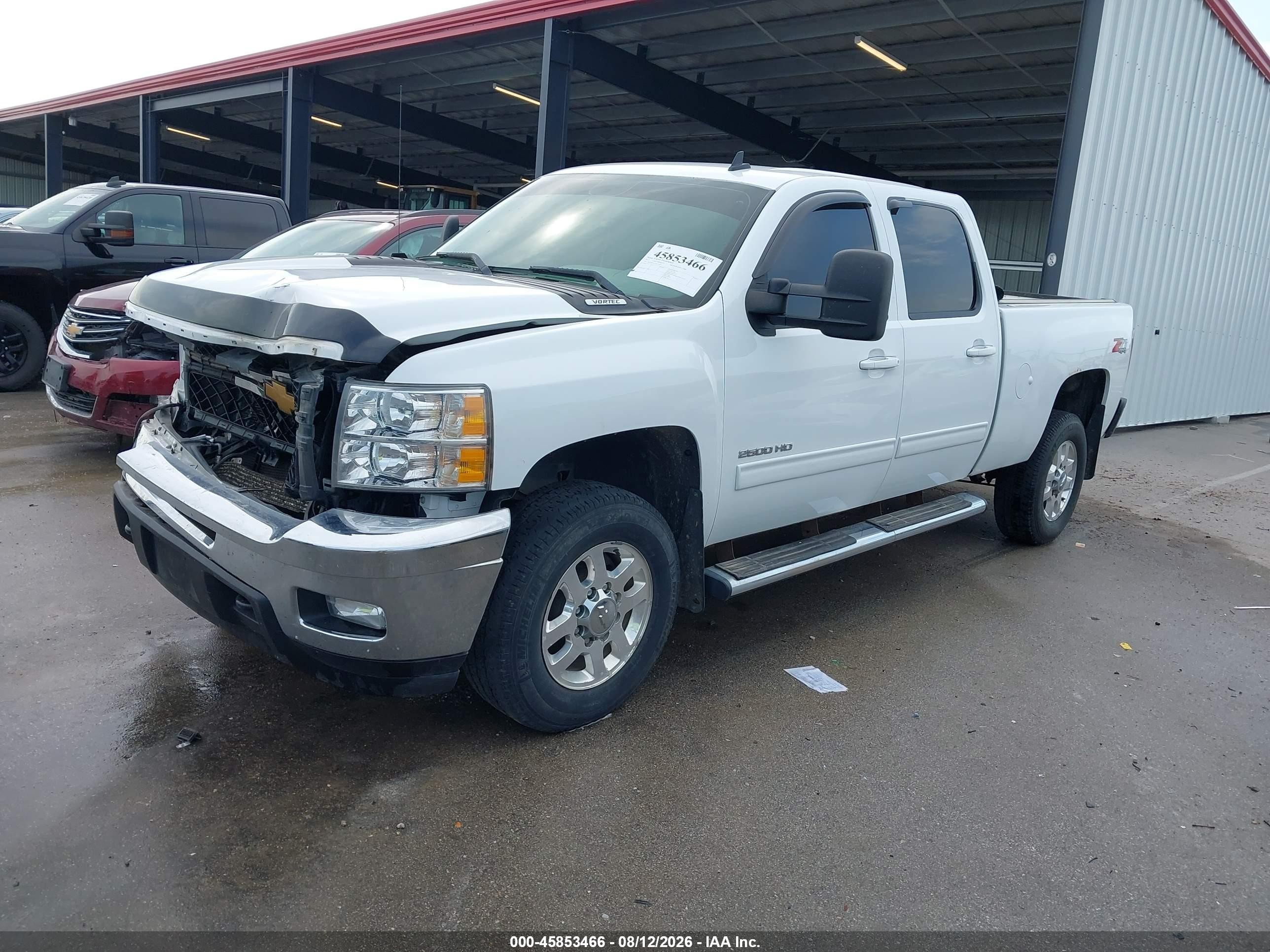 2012 Chevrolet Silverado 2500hd Lt White vin: 1GC1KXCG7CF221855