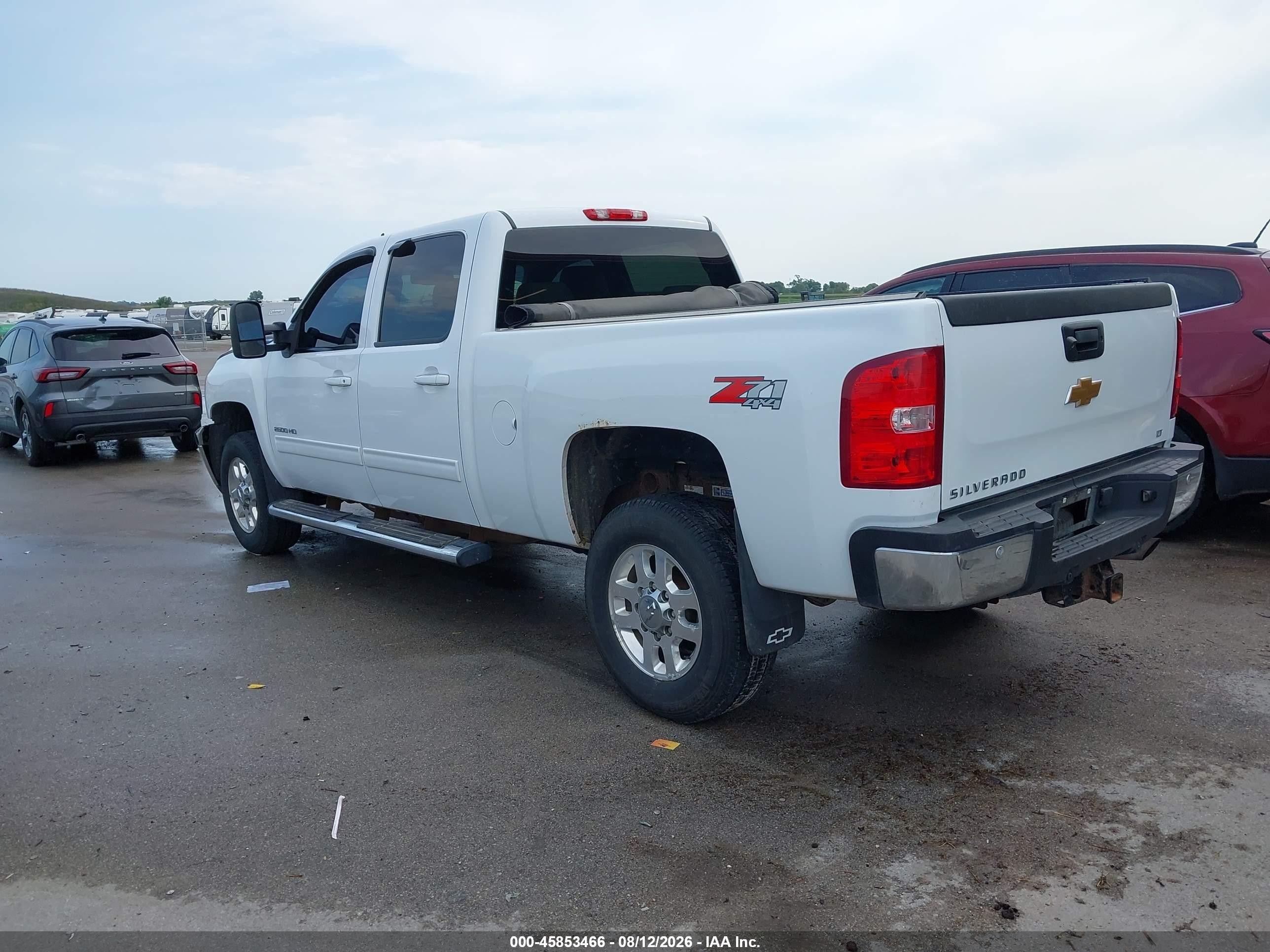 2012 Chevrolet Silverado 2500hd Lt White vin: 1GC1KXCG7CF221855