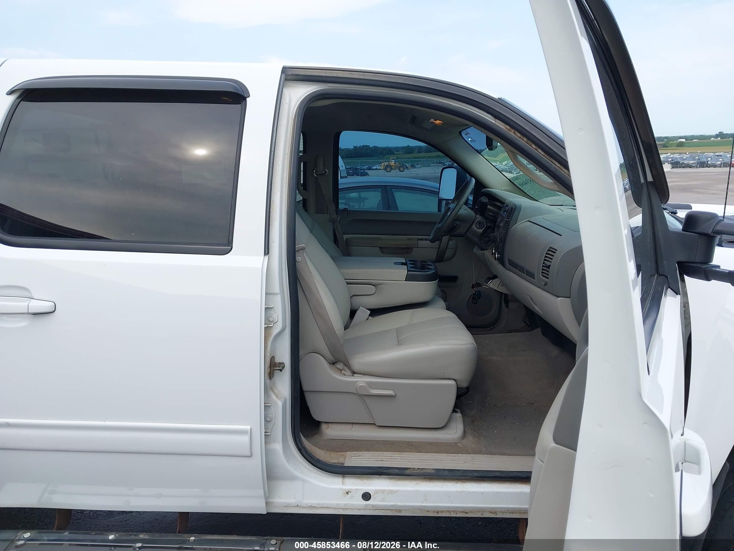 2012 Chevrolet Silverado 2500hd Lt White vin: 1GC1KXCG7CF221855
