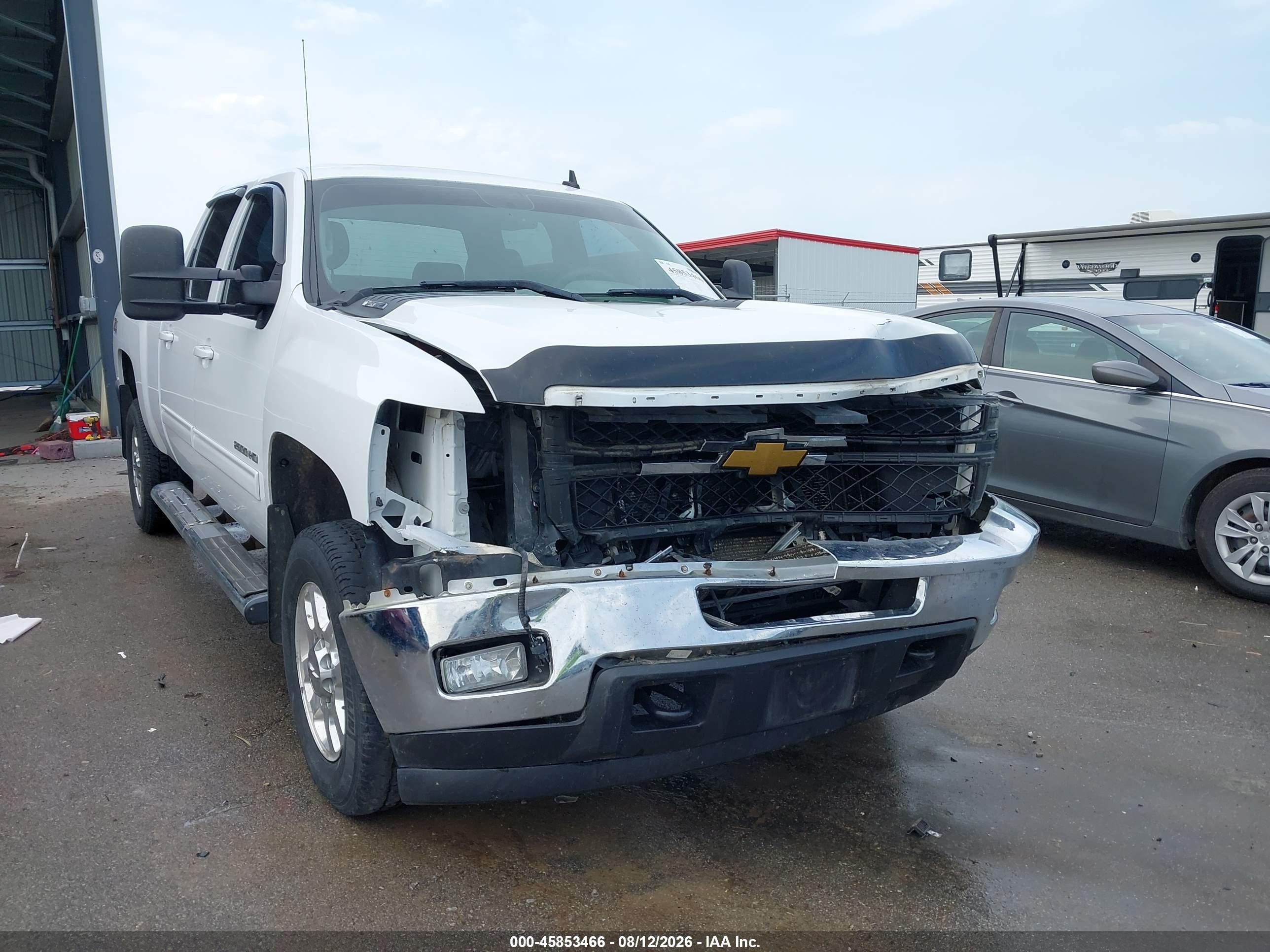 2012 Chevrolet Silverado 2500hd Lt White vin: 1GC1KXCG7CF221855