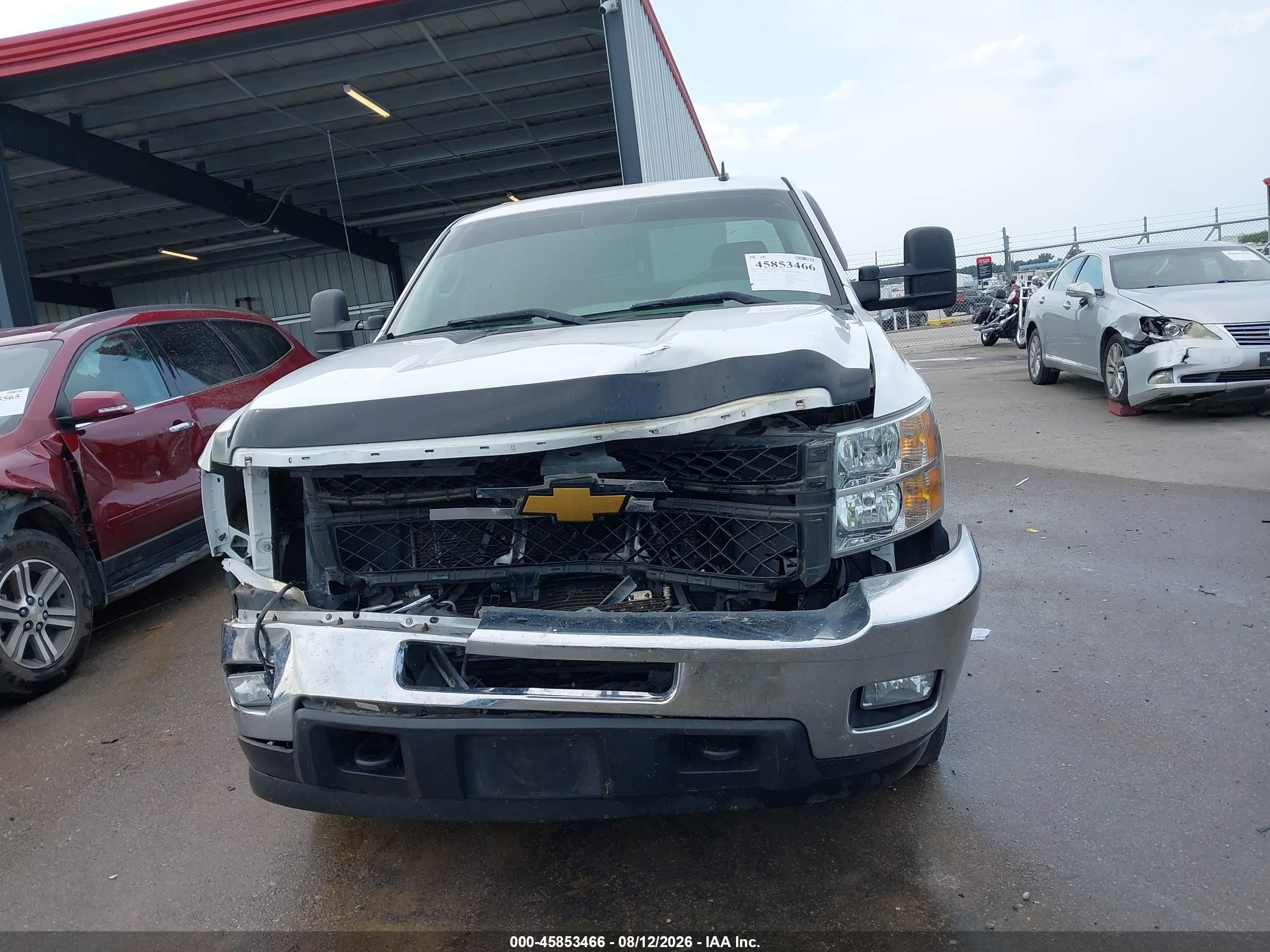 2012 Chevrolet Silverado 2500hd Lt White vin: 1GC1KXCG7CF221855