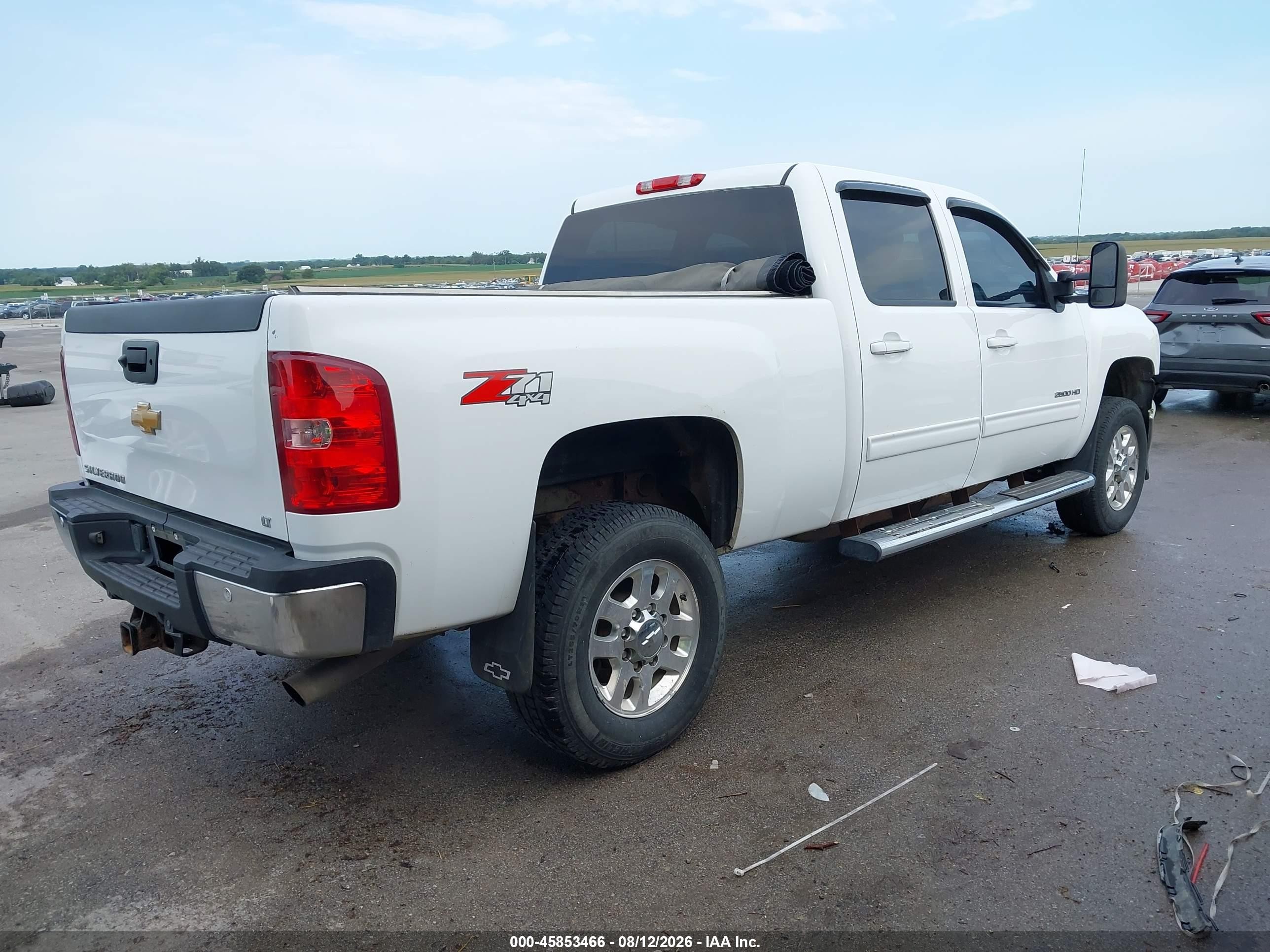 2012 Chevrolet Silverado 2500hd Lt White vin: 1GC1KXCG7CF221855