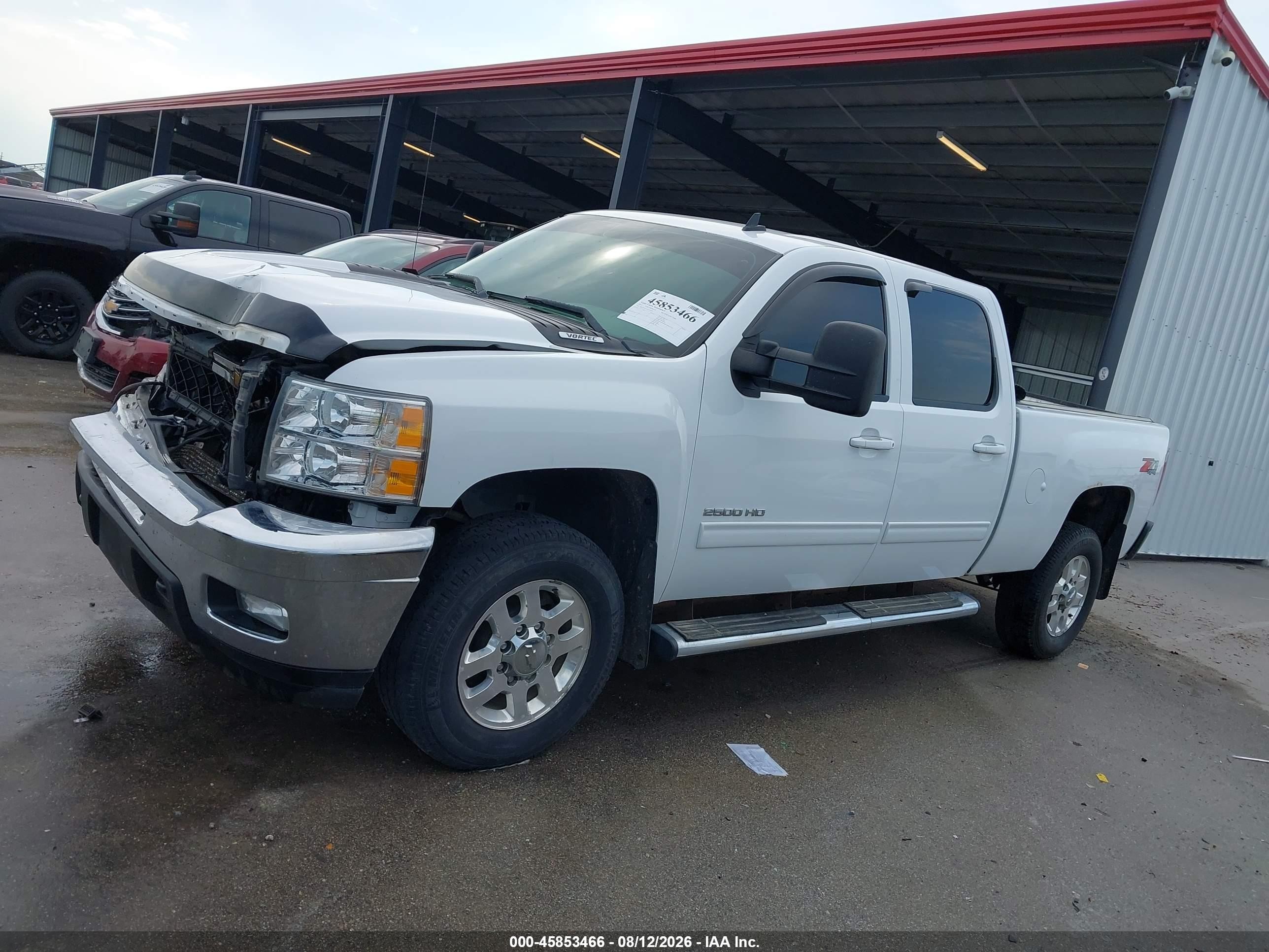 2012 Chevrolet Silverado 2500hd Lt White vin: 1GC1KXCG7CF221855