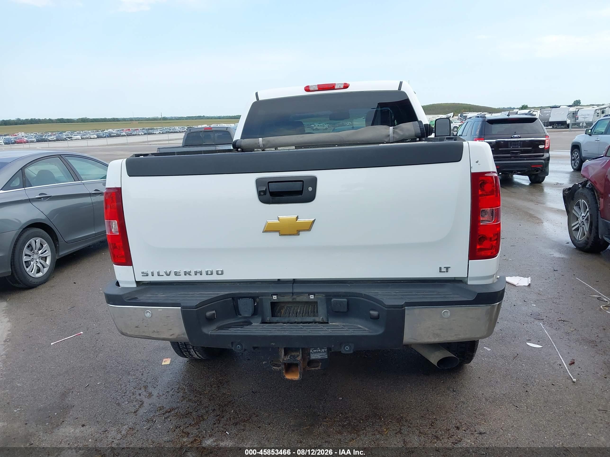 2012 Chevrolet Silverado 2500hd Lt White vin: 1GC1KXCG7CF221855