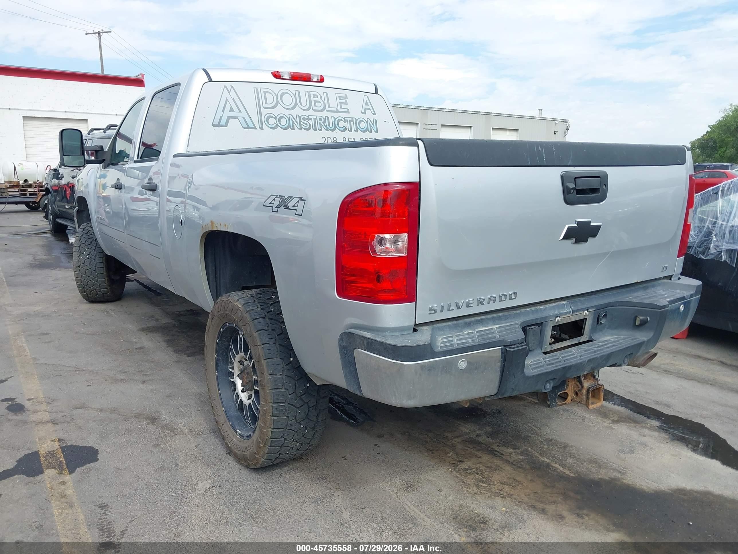 2014 Chevrolet Silverado 2500hd Lt Silver vin: 1GC1KXCG7EF187693