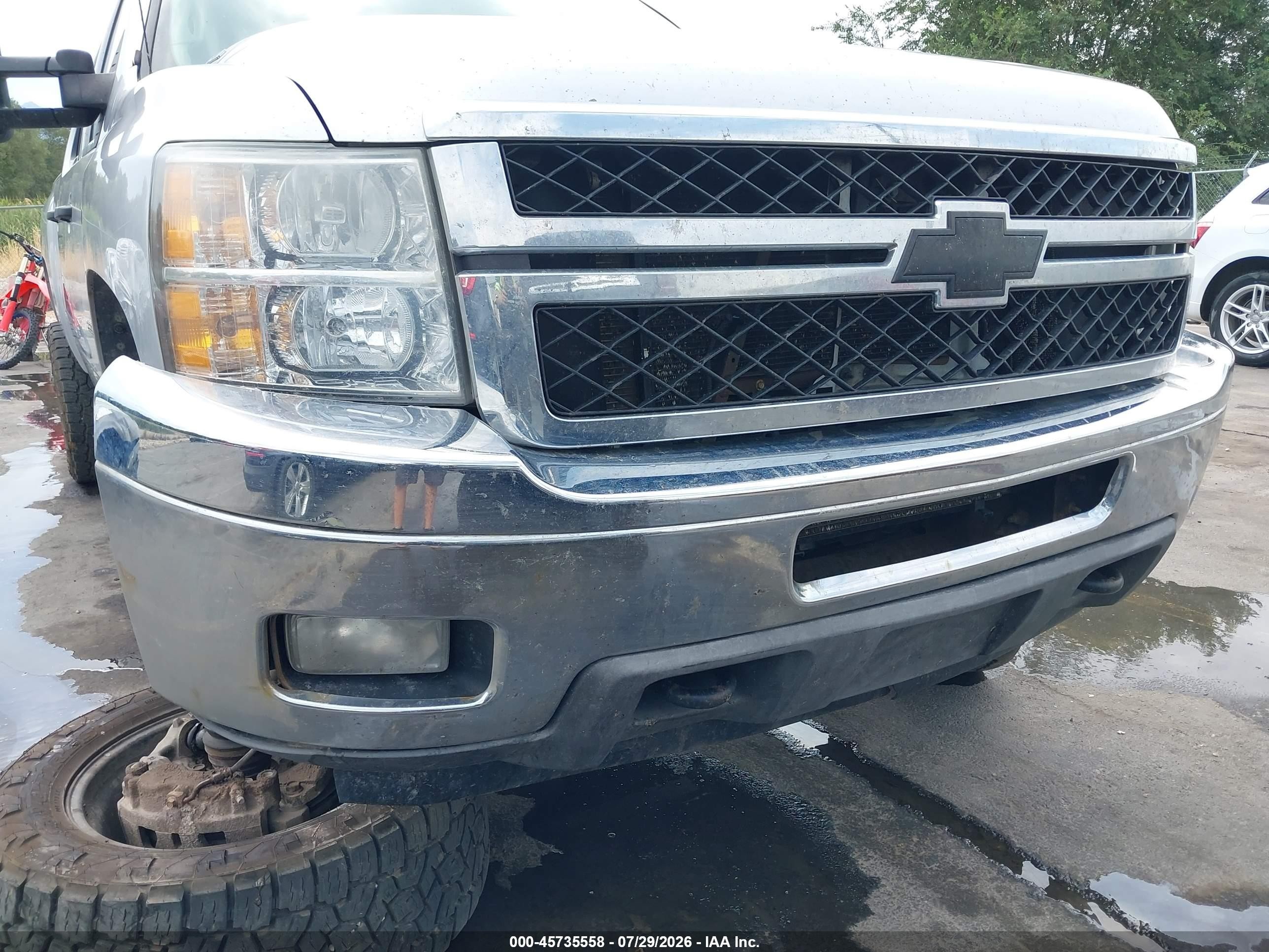2014 Chevrolet Silverado 2500hd Lt Silver vin: 1GC1KXCG7EF187693