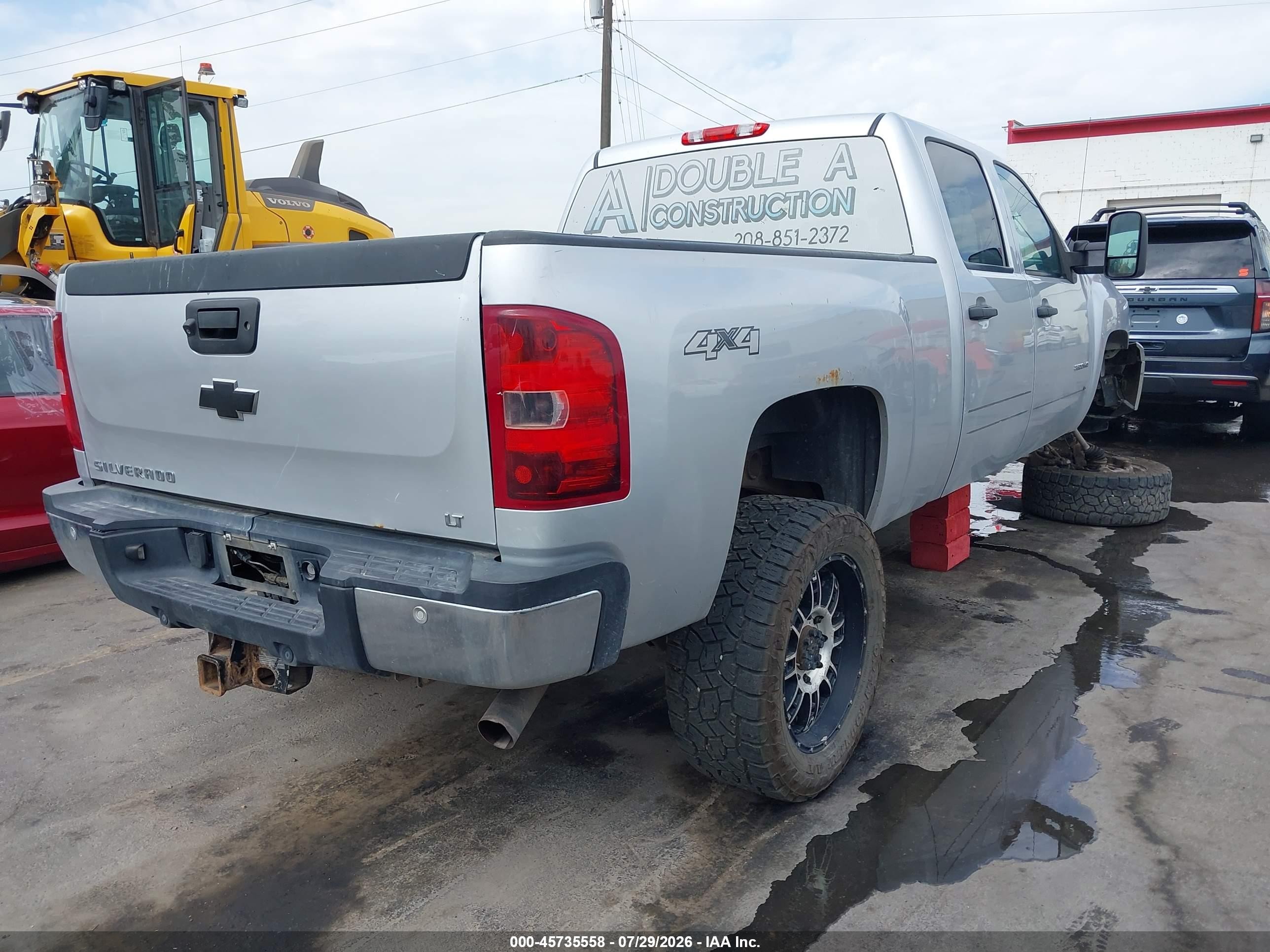 2014 Chevrolet Silverado 2500hd Lt Silver vin: 1GC1KXCG7EF187693
