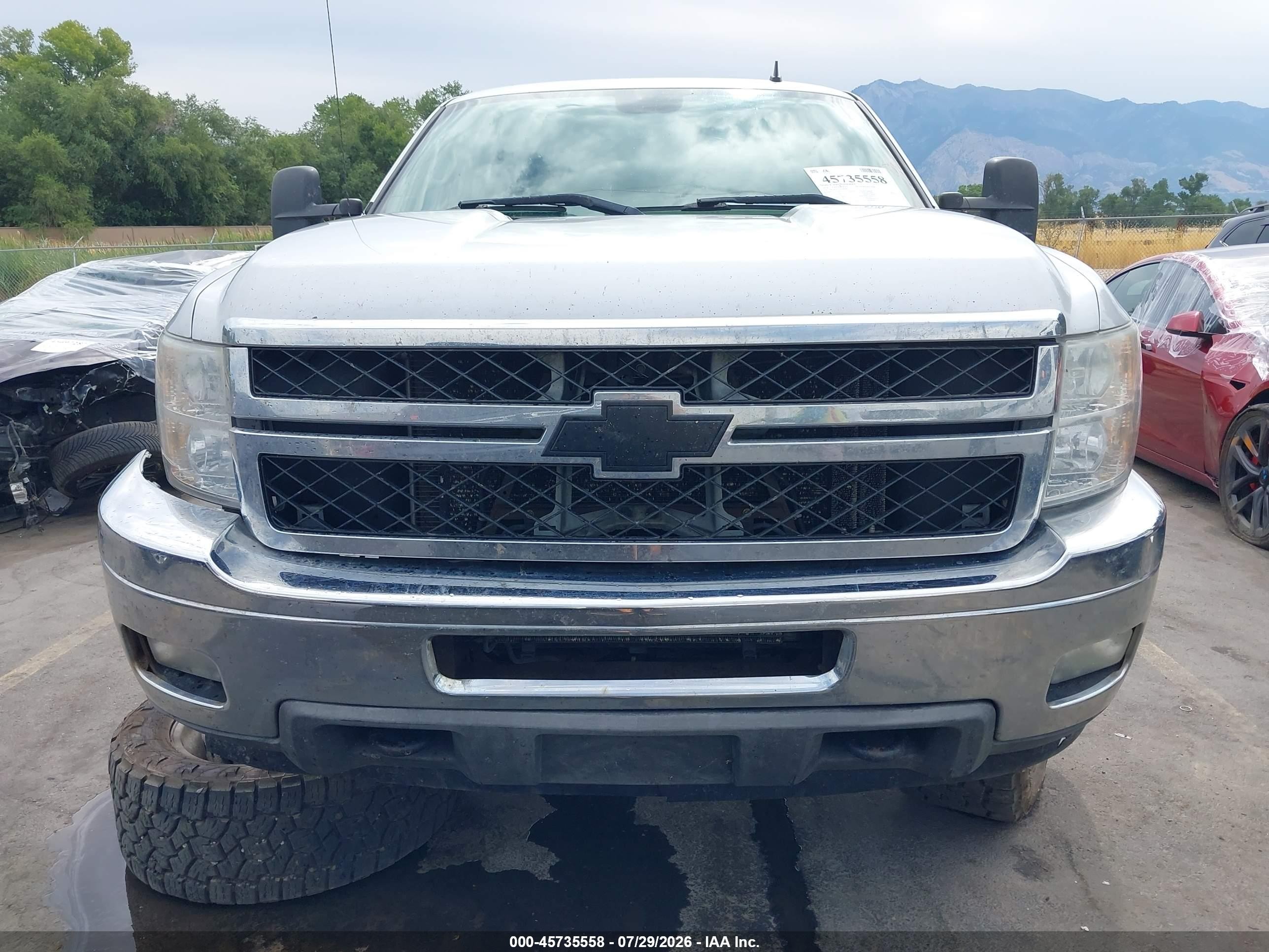 2014 Chevrolet Silverado 2500hd Lt Silver vin: 1GC1KXCG7EF187693