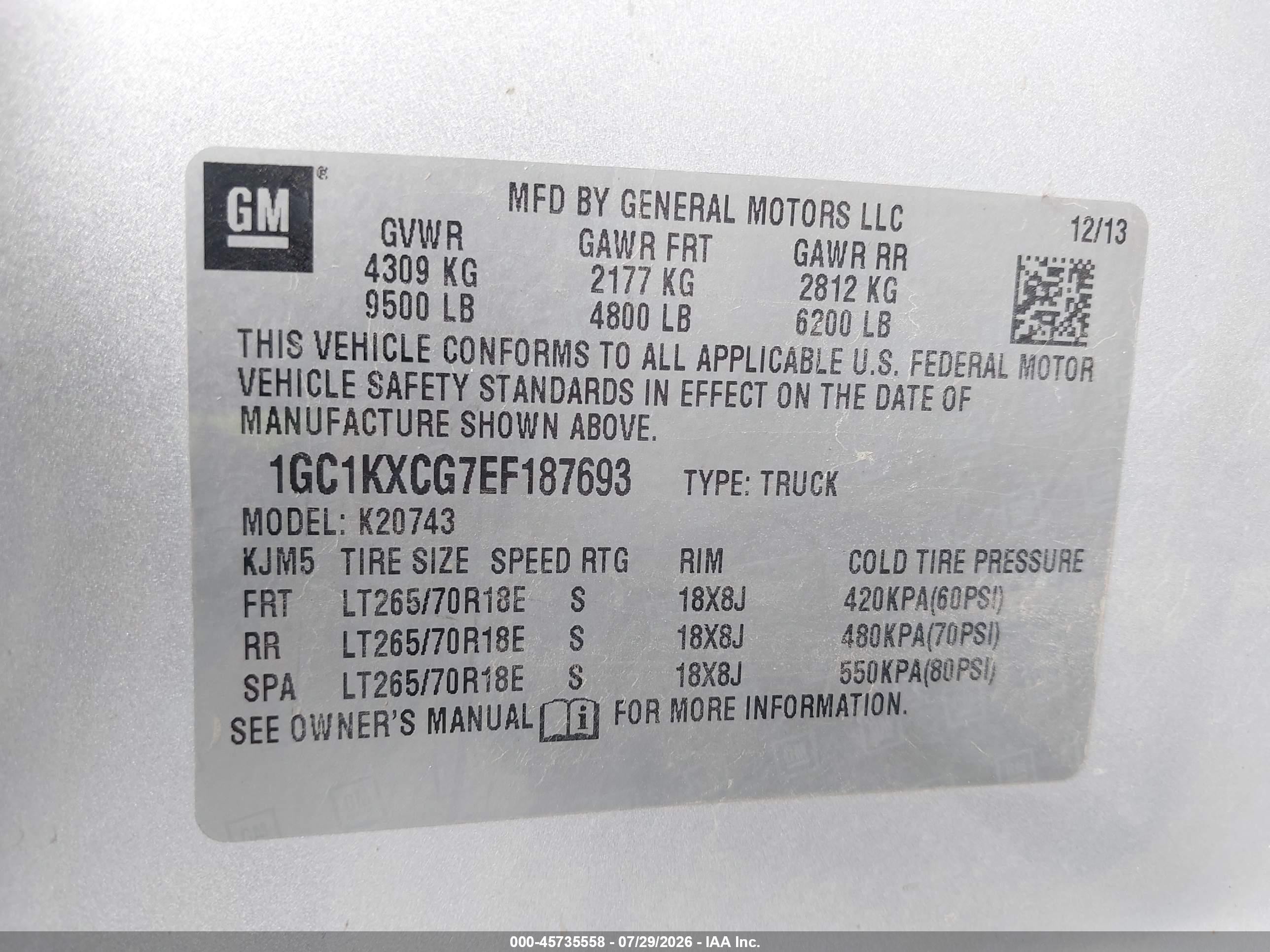 2014 Chevrolet Silverado 2500hd Lt Silver vin: 1GC1KXCG7EF187693