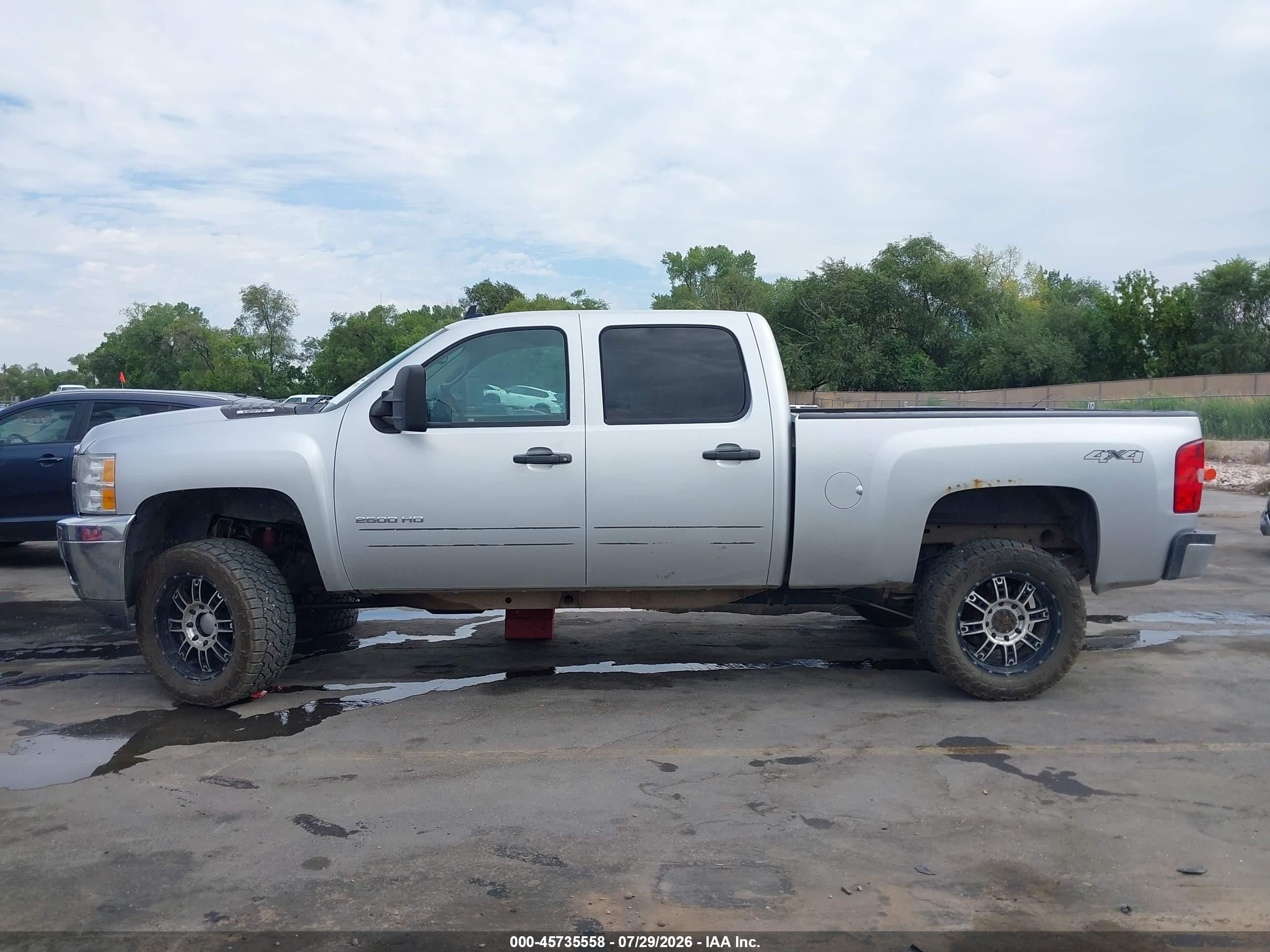 2014 Chevrolet Silverado 2500hd Lt Silver vin: 1GC1KXCG7EF187693