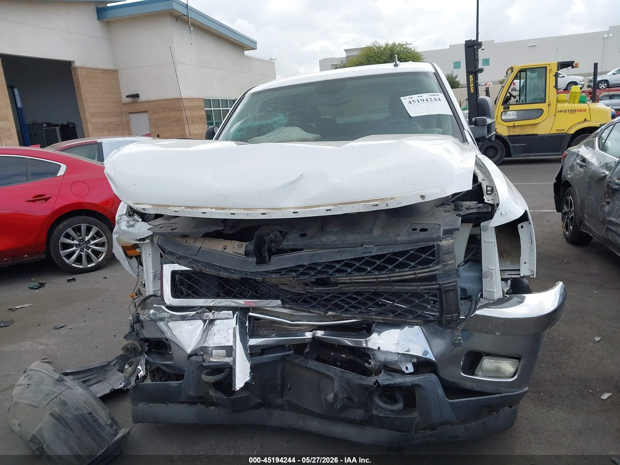 2013 Chevrolet Silverado 2500hd Lt White vin: 1GC1KXCG8DF183649