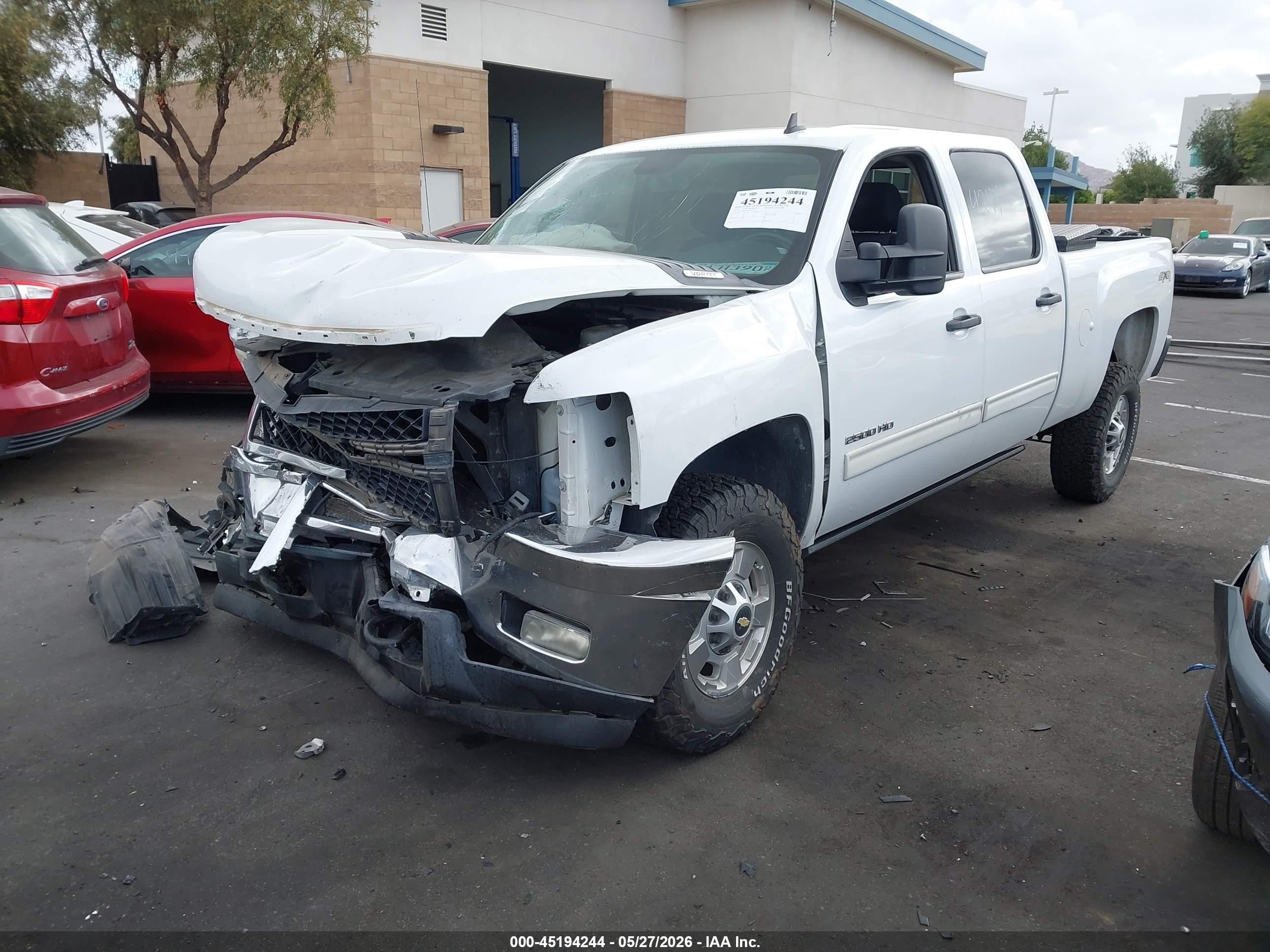 2013 Chevrolet Silverado 2500hd Lt White vin: 1GC1KXCG8DF183649
