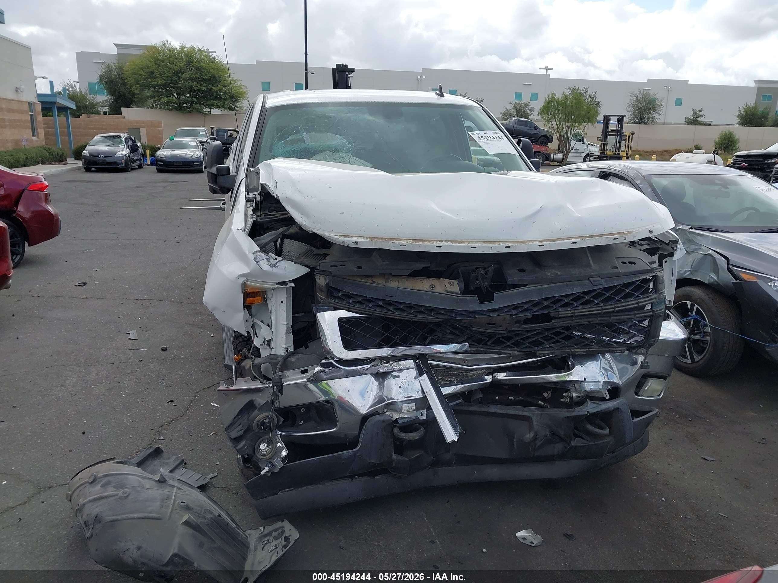 2013 Chevrolet Silverado 2500hd Lt White vin: 1GC1KXCG8DF183649
