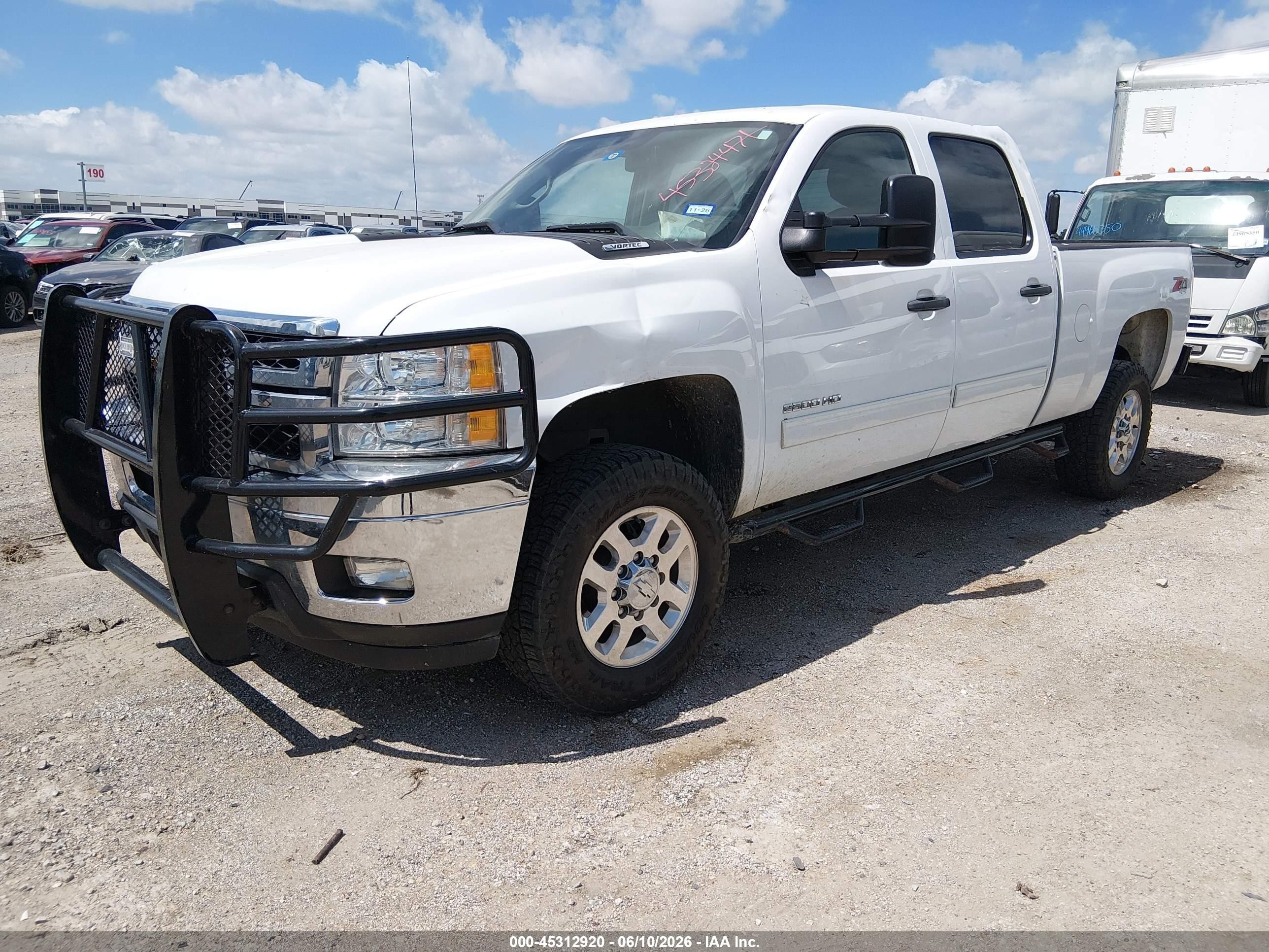2014 Chevrolet Silverado 2500hd Lt White vin: 1GC1KXCG8EF171406