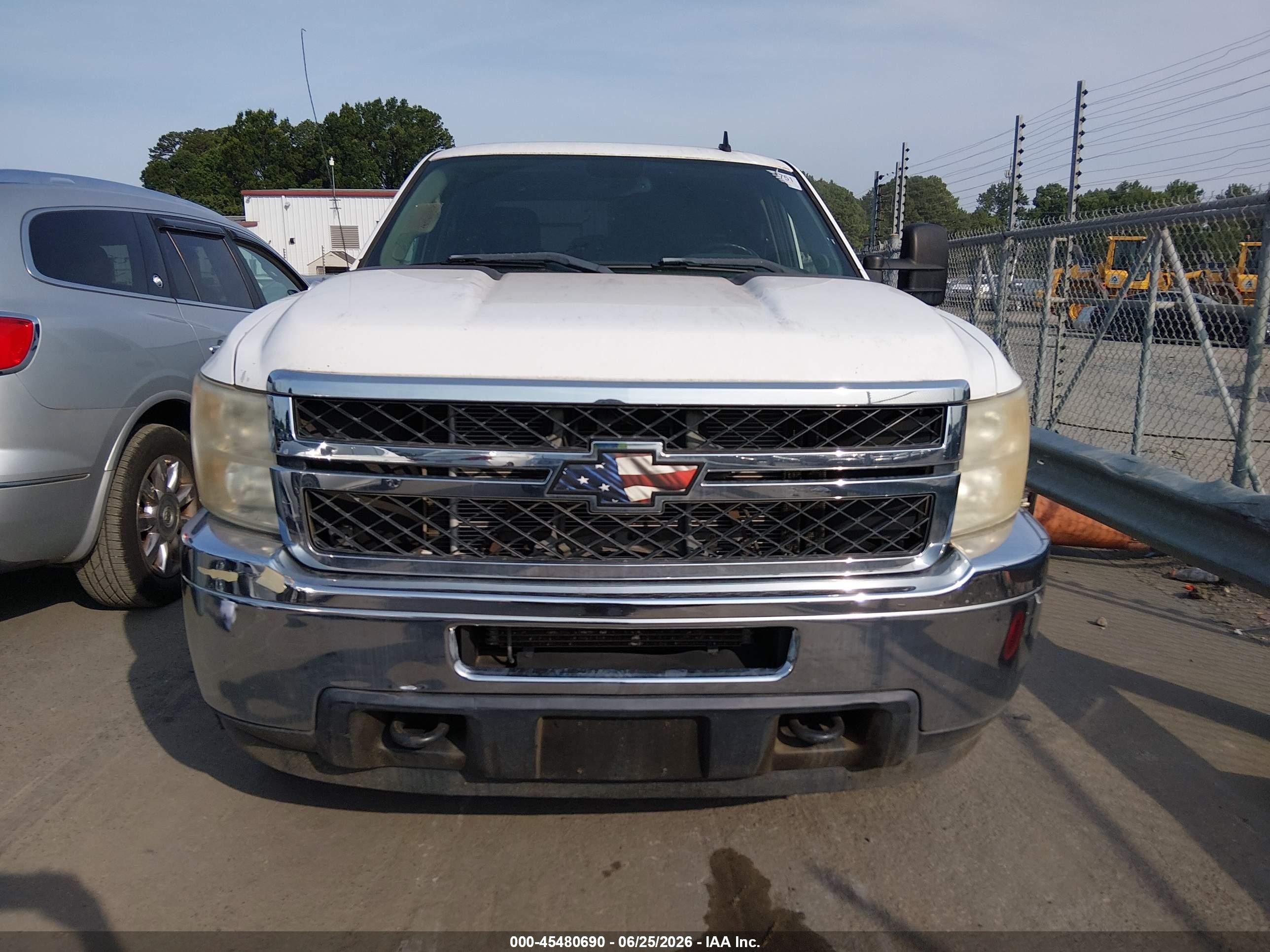 2011 Chevrolet Silverado 2500hd Lt White vin: 1GC1KXCG9BF192096