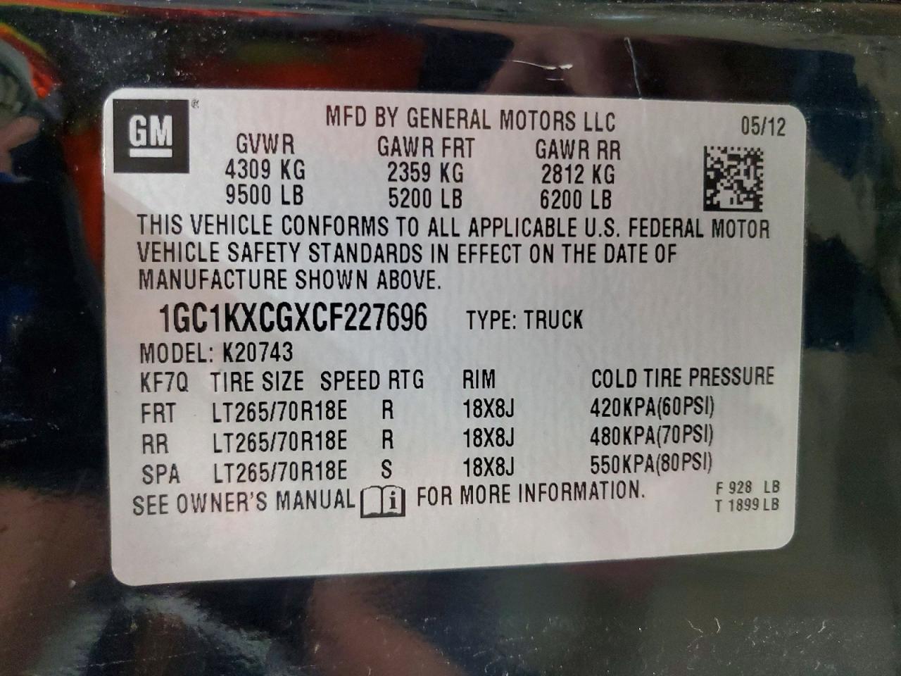 2012 Chevrolet Silverado K2500 Heavy Duty Lt Black vin: 1GC1KXCGXCF227696