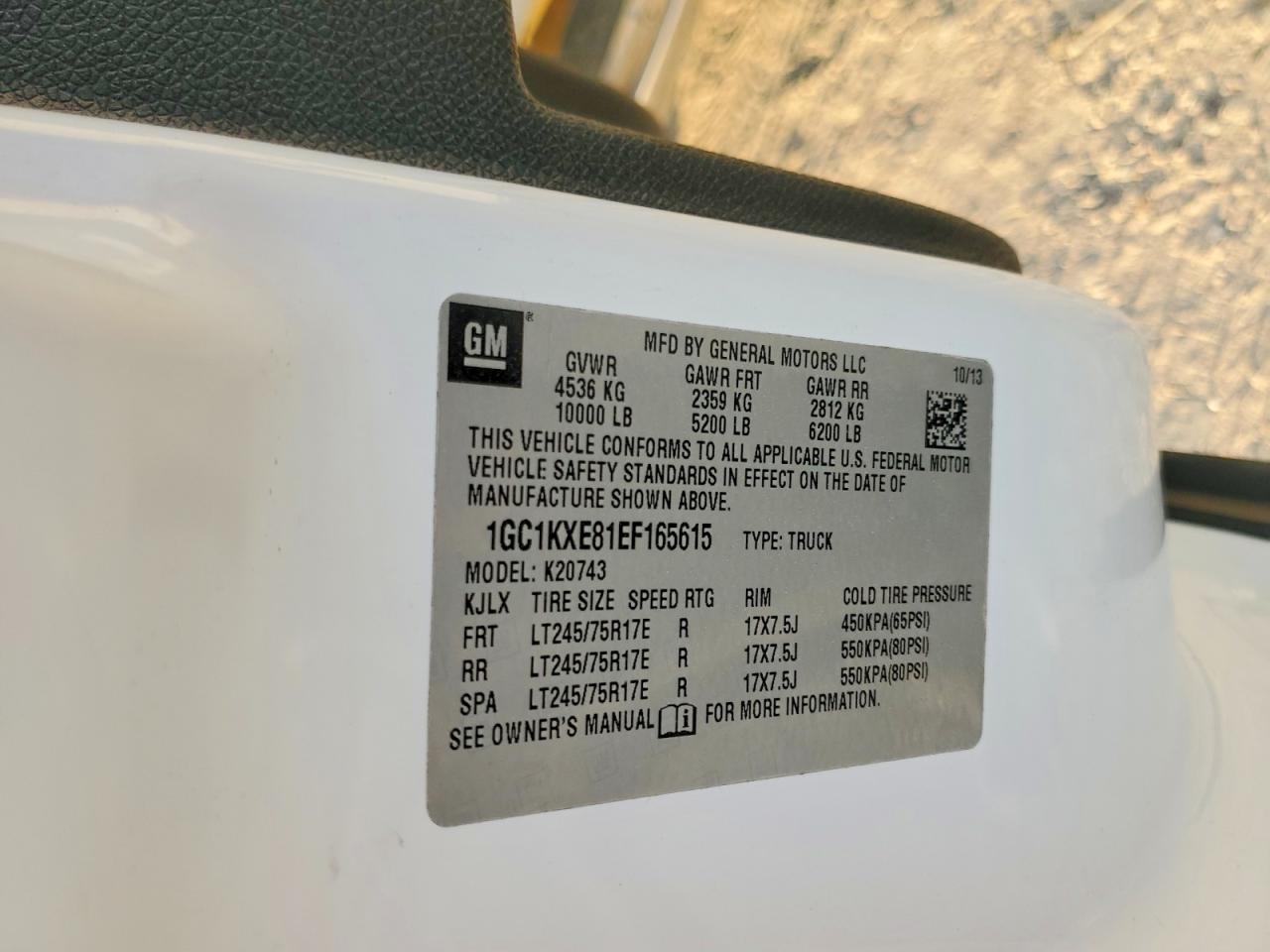 2014 Chevrolet Silverado K2500 Heavy Duty Lt White vin: 1GC1KXE81EF165615