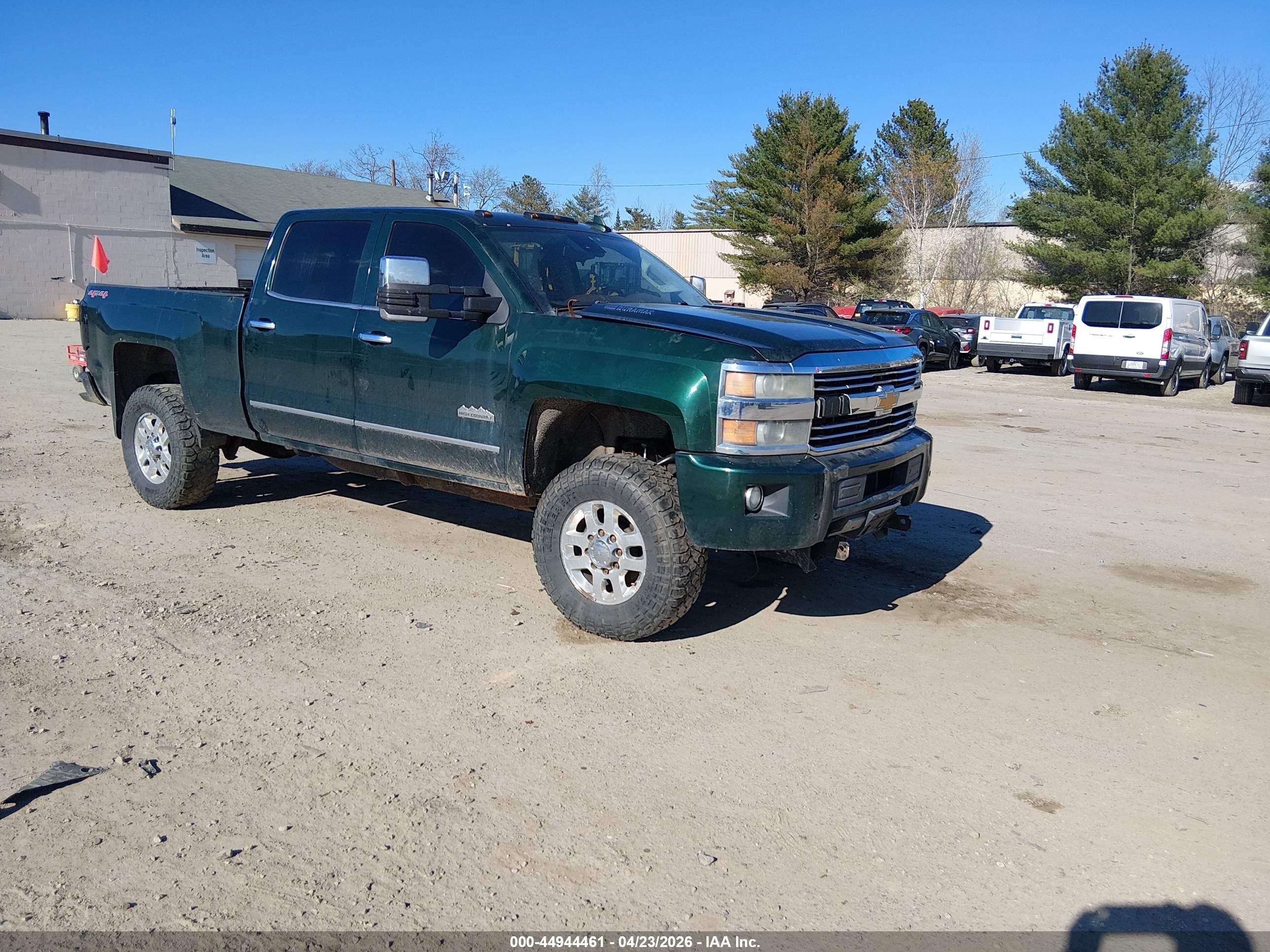 2015 Chevrolet Silverado 2500hd High Country Green vin: 1GC1KXE83FF516820