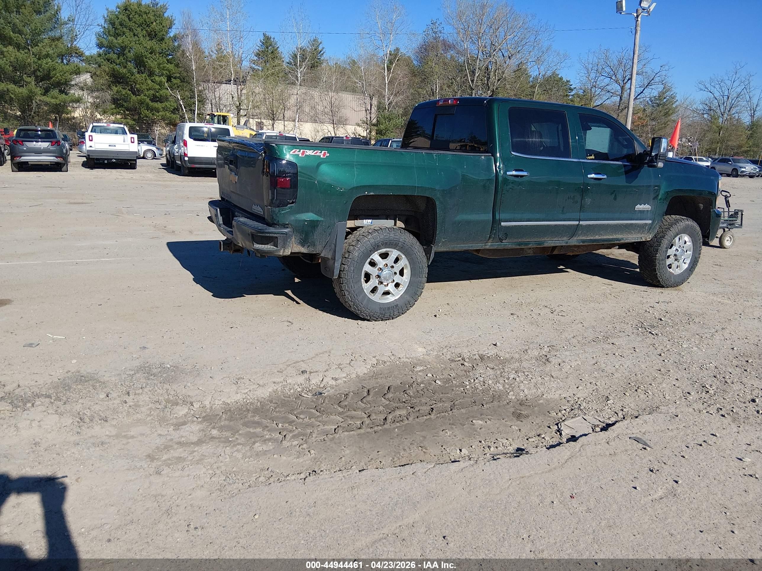 2015 Chevrolet Silverado 2500hd High Country Green vin: 1GC1KXE83FF516820