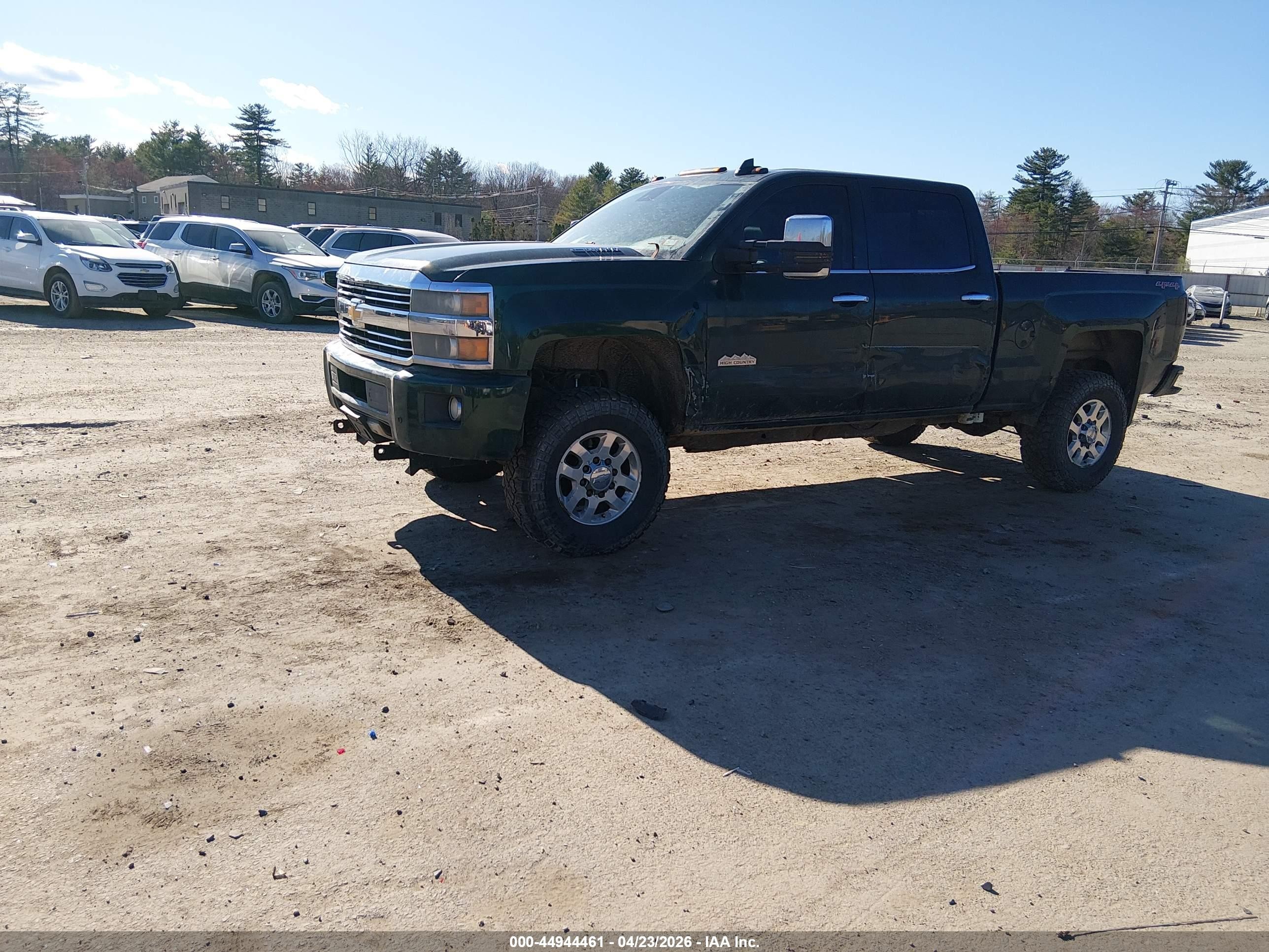2015 Chevrolet Silverado 2500hd High Country Green vin: 1GC1KXE83FF516820
