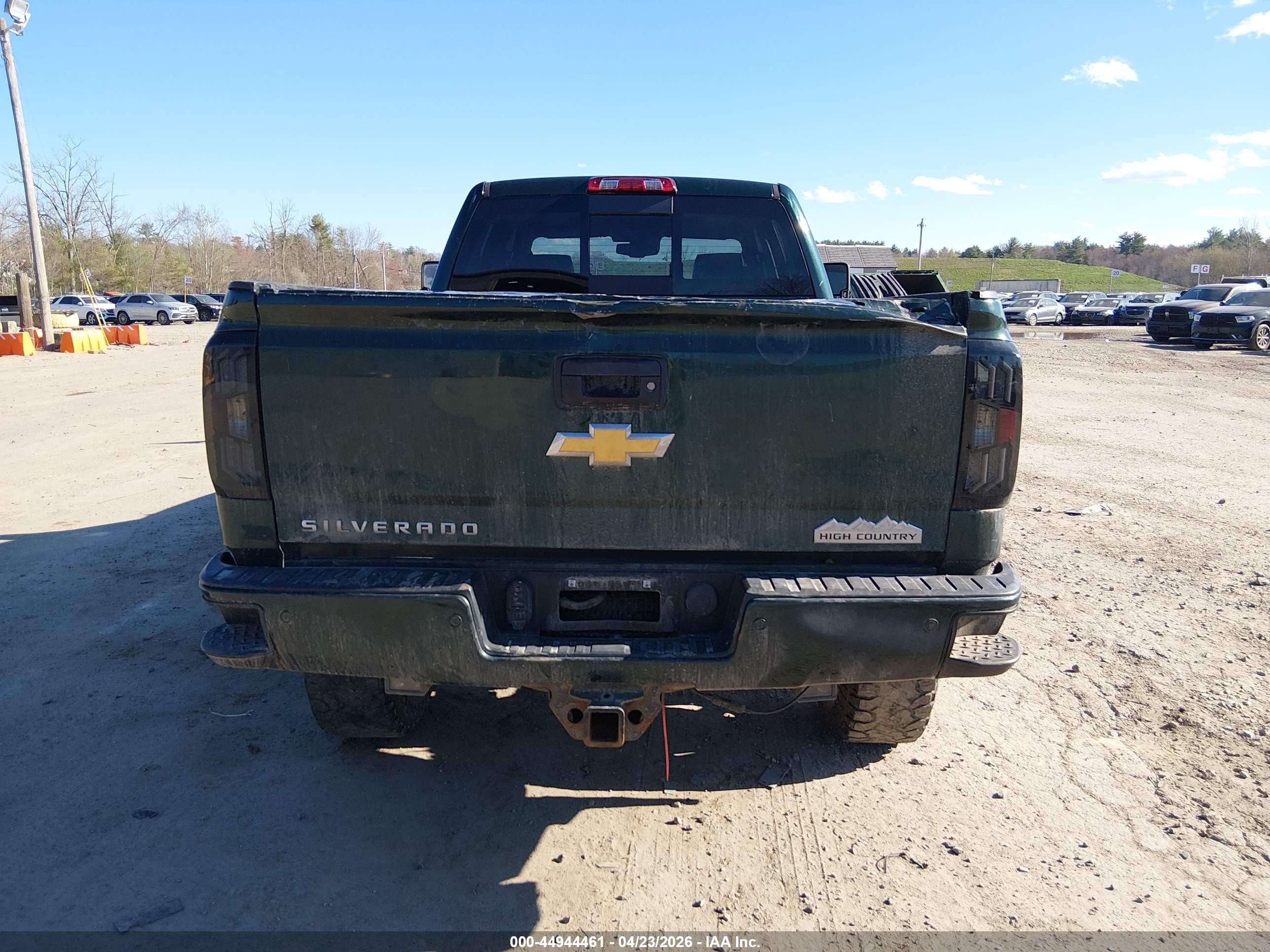 2015 Chevrolet Silverado 2500hd High Country Green vin: 1GC1KXE83FF516820